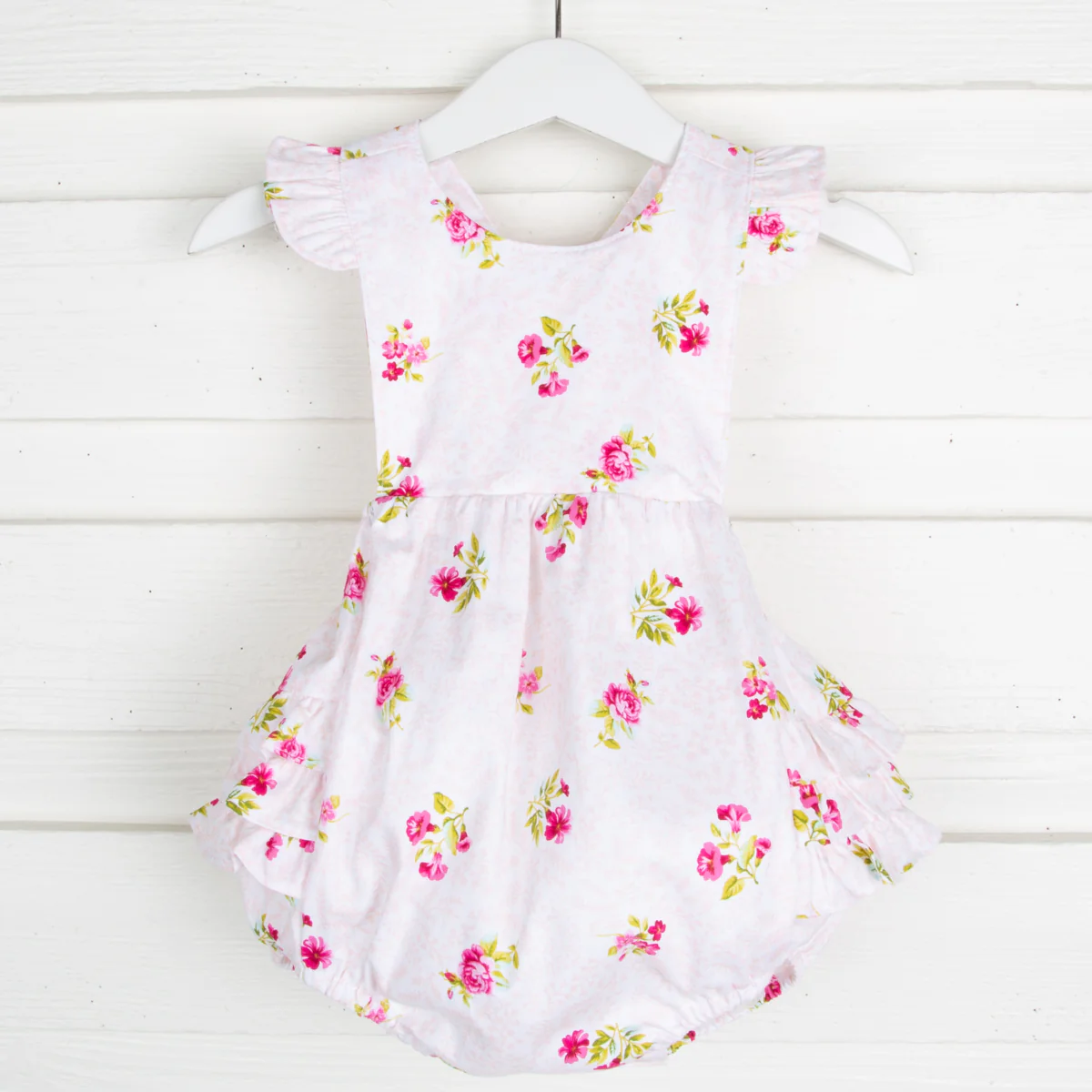 Multi Pink Floral Ruffle Bubble - Image 2