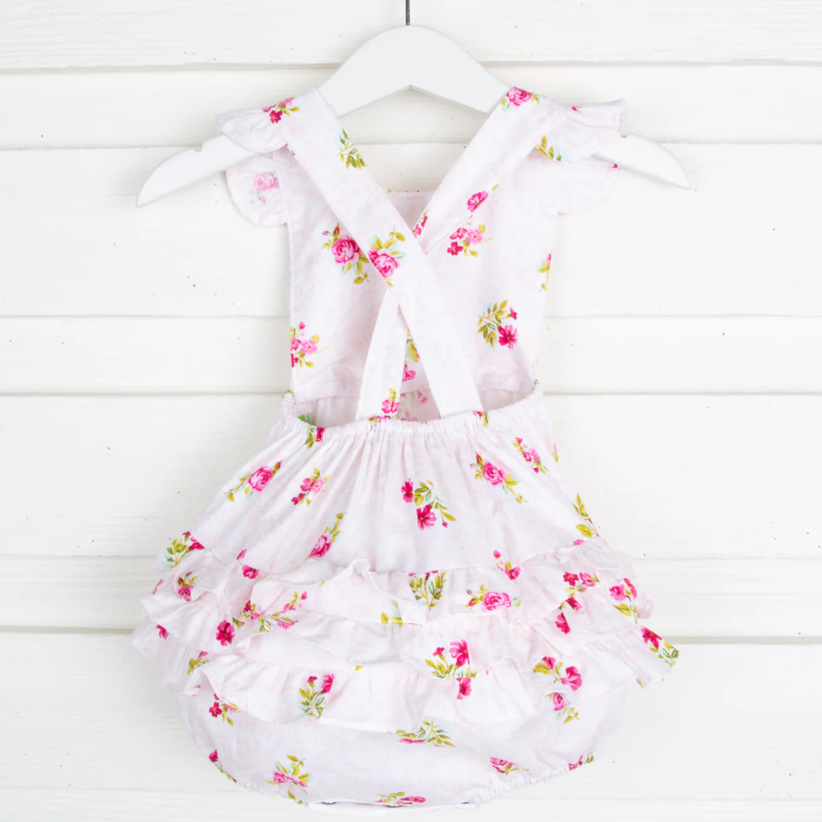 Multi Pink Floral Ruffle Bubble - Image 3