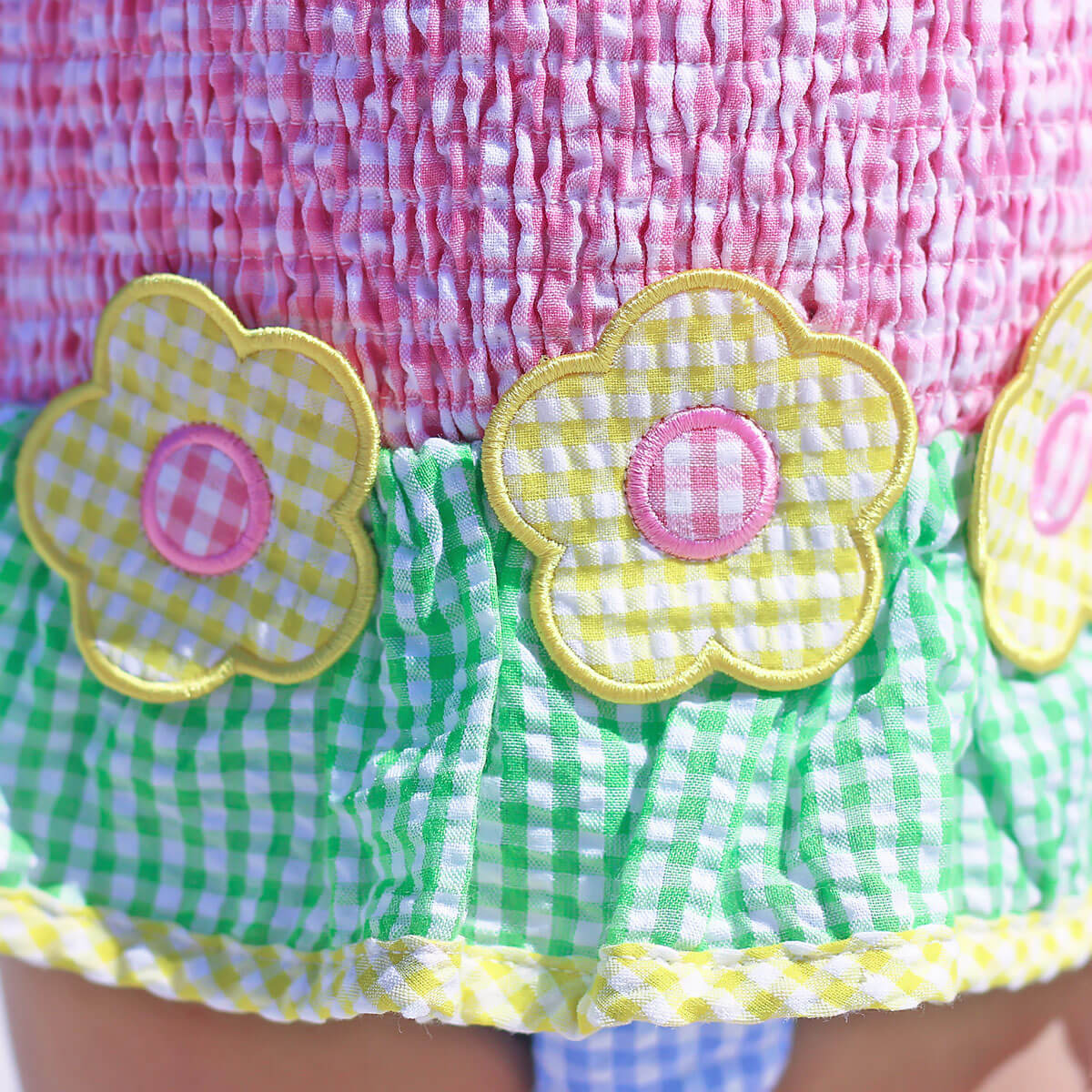 Multi Seersucker Daisy Swimsuit - Image 4
