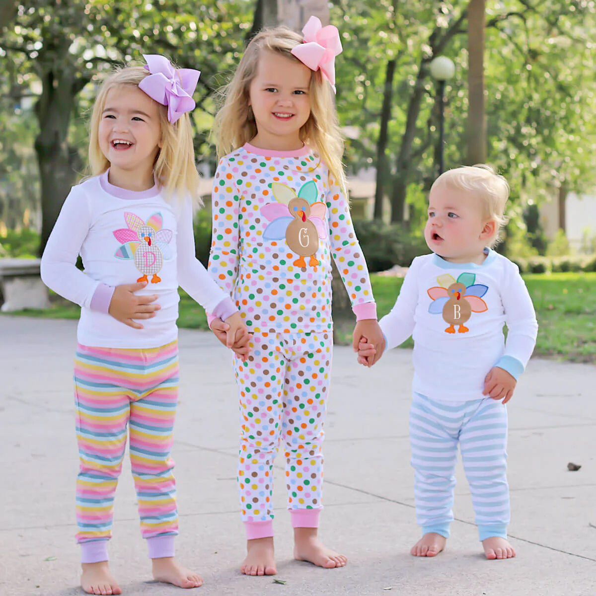 Turkey Multi Stripe Lavender Pajamas - Image 6