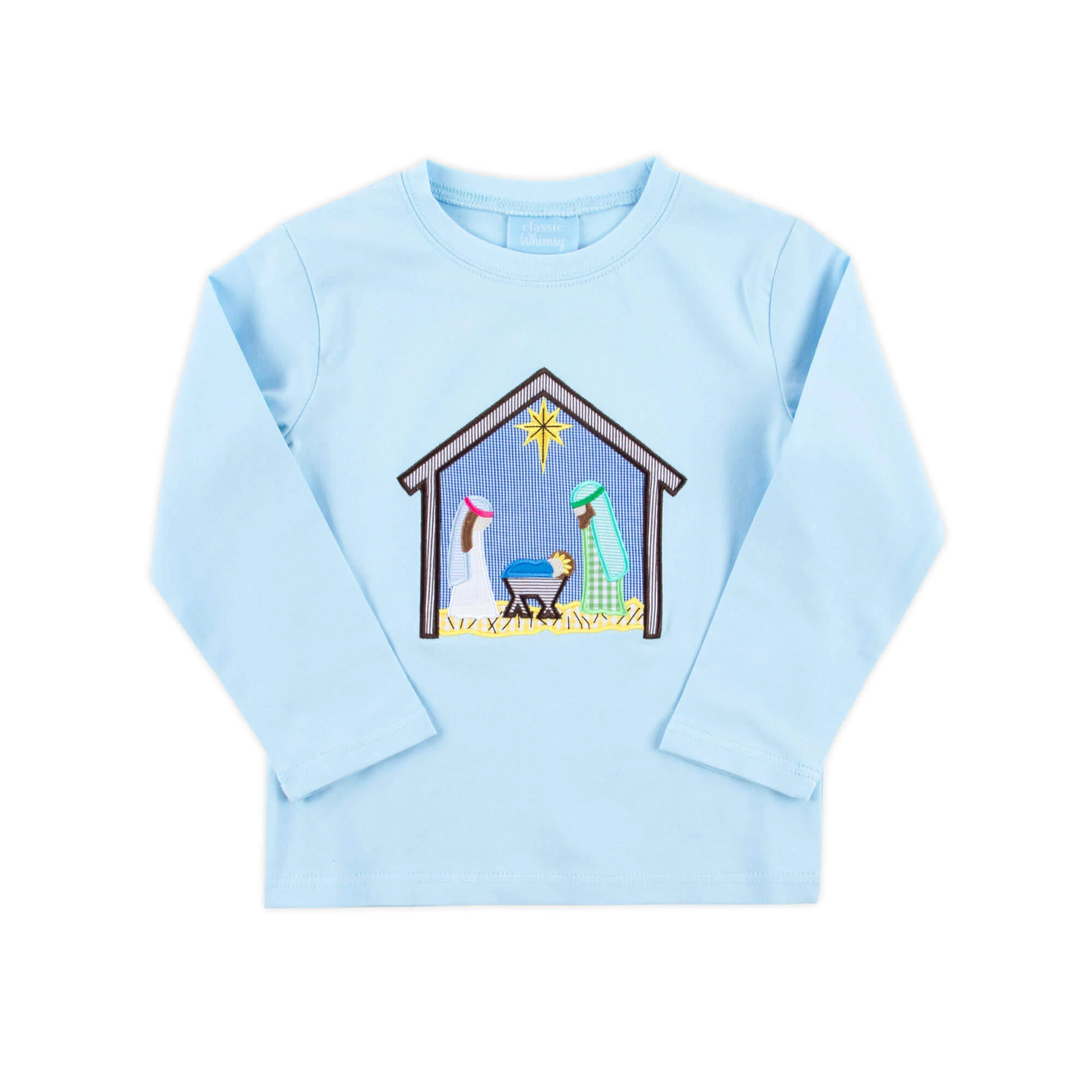 Nativity Light Blue Long Sleeve Shirt - Image 4