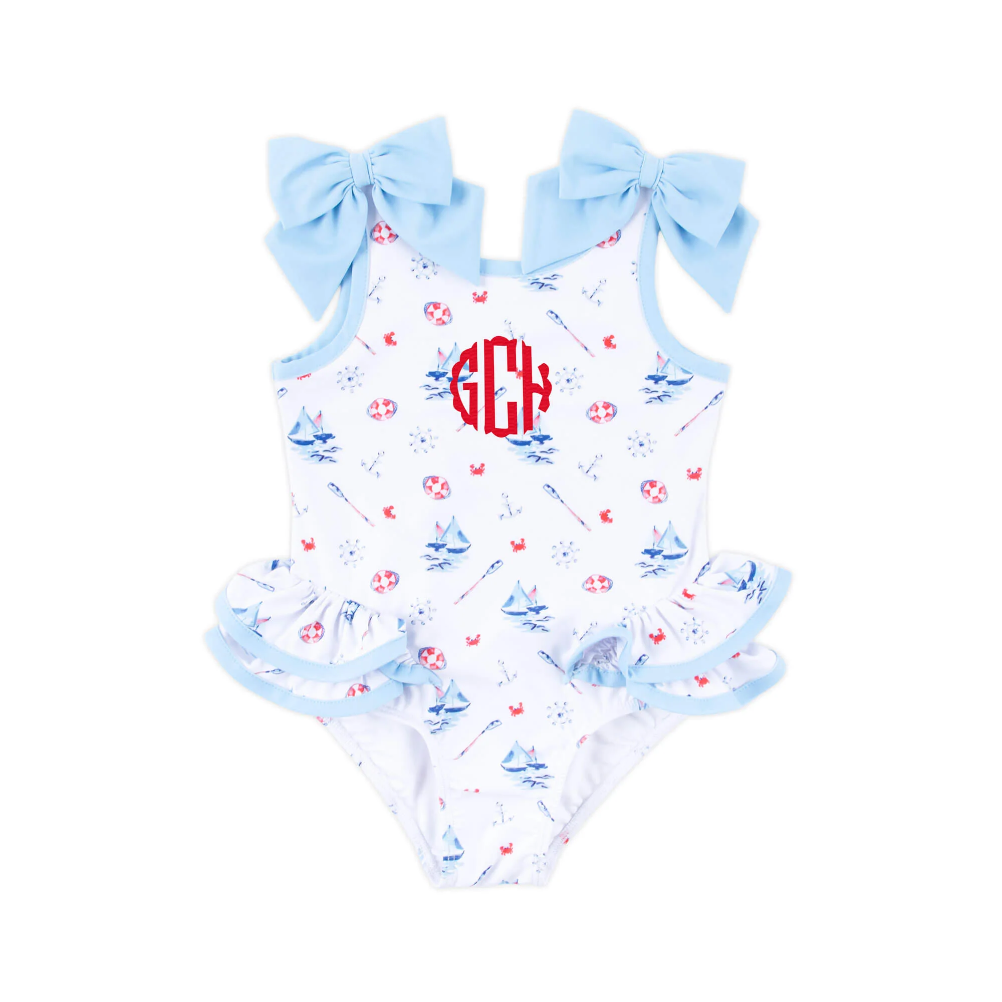 Nautical One Piece Swimsuit - Image 2