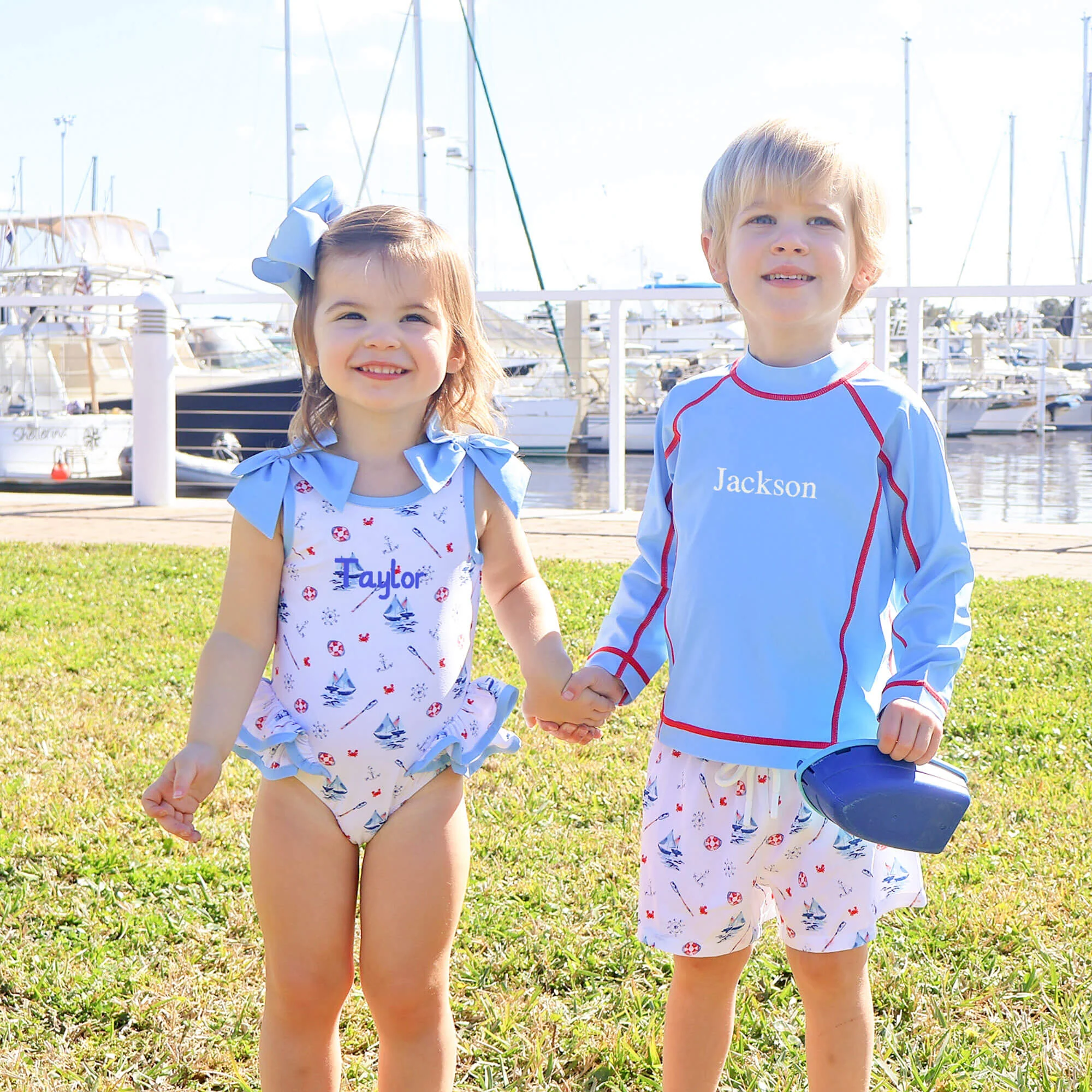 Nautical One Piece Swimsuit - Image 6
