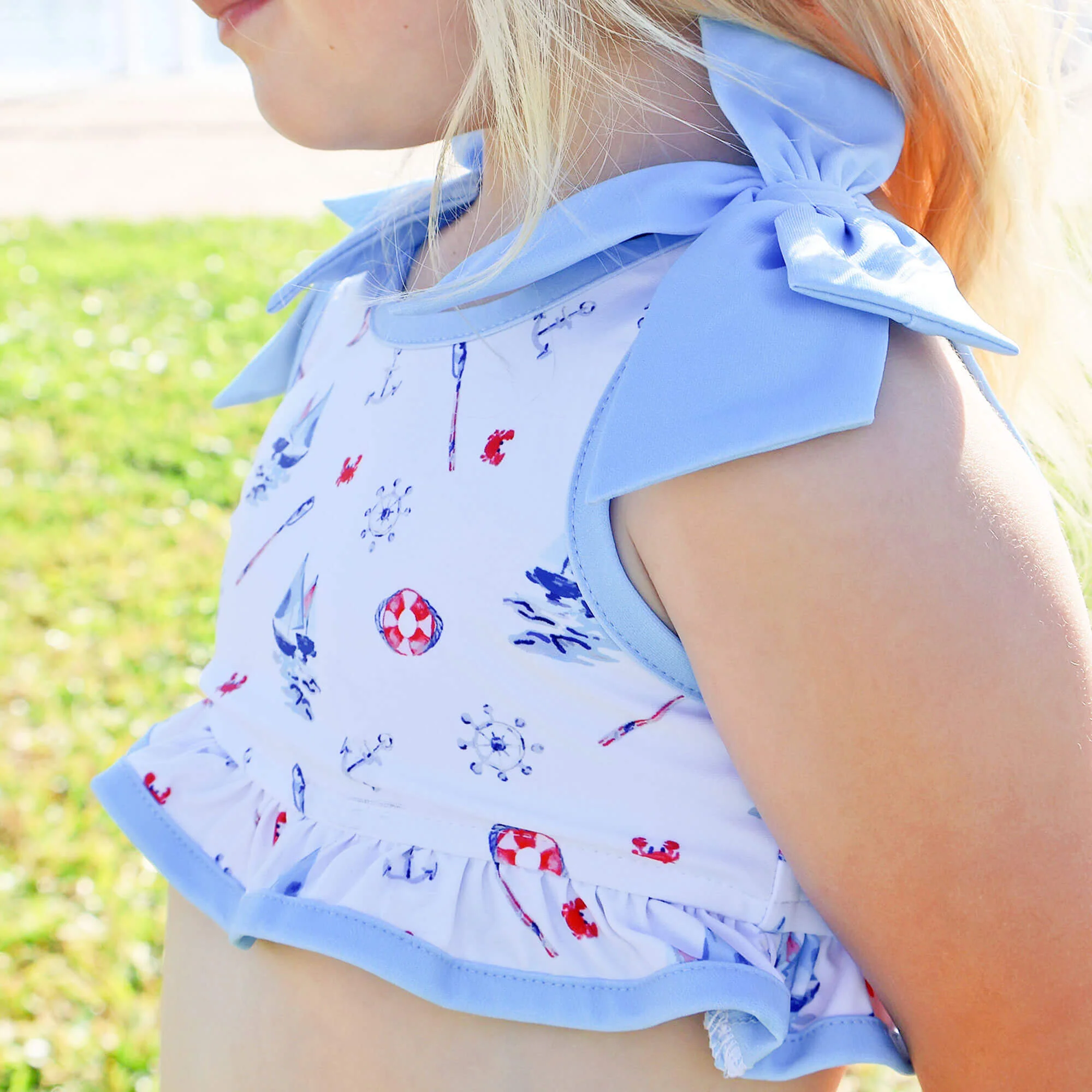 Nautical Two Piece Swimsuit - Image 3