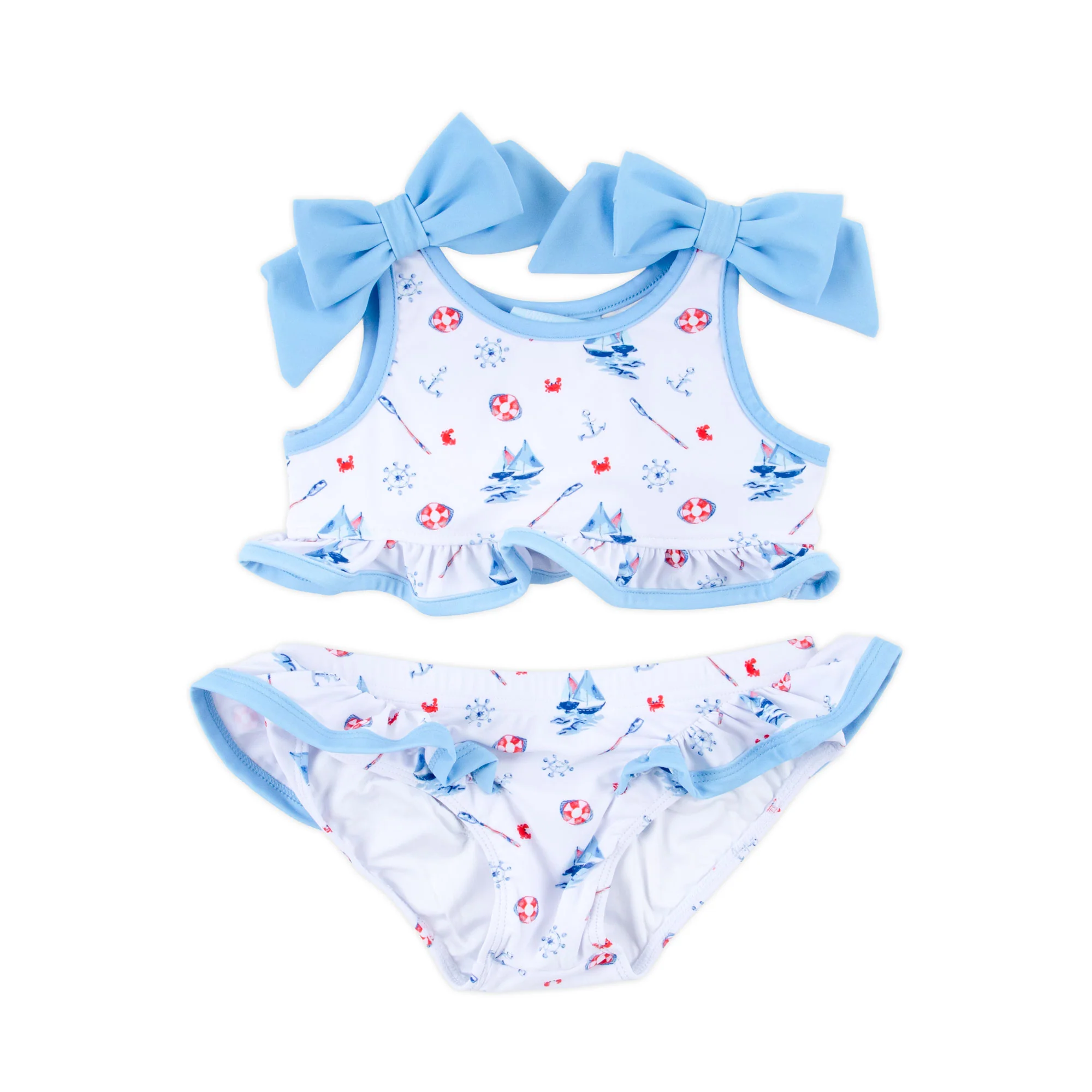 Nautical Two Piece Swimsuit - Image 4
