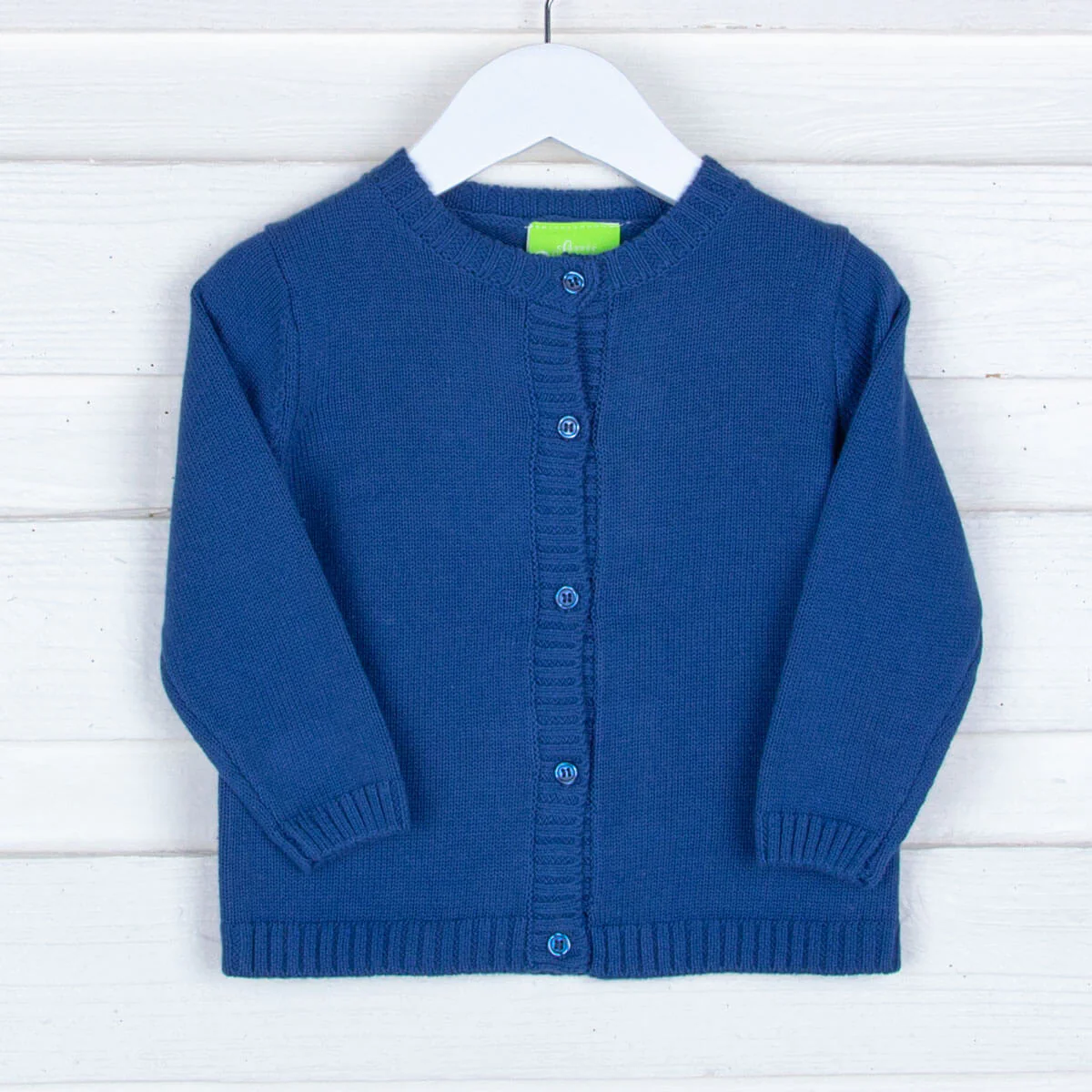 Navy Boys Button Cardigan - Image 5