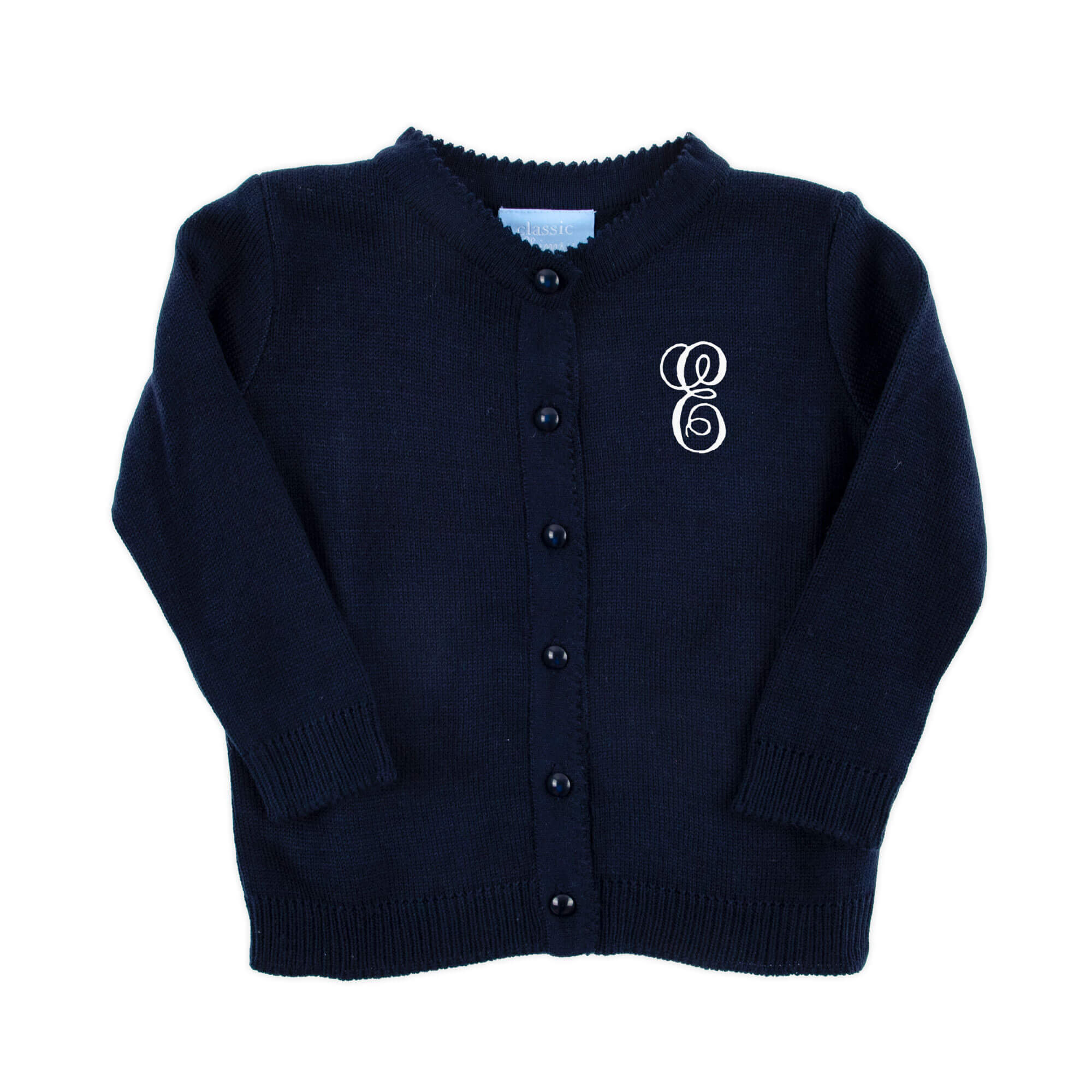 Button Up Sweater Navy - Image 2