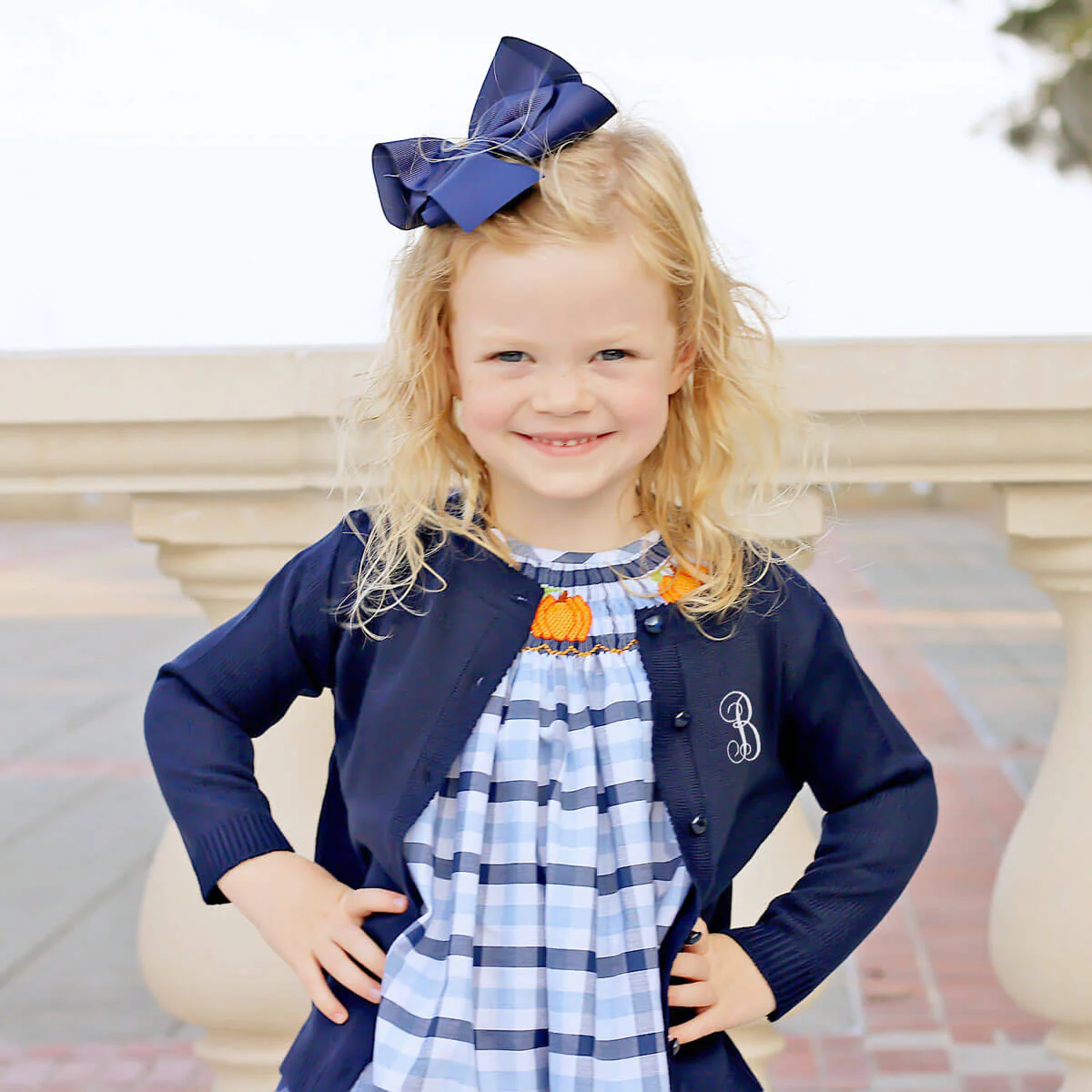Button Up Sweater Navy - Image 3