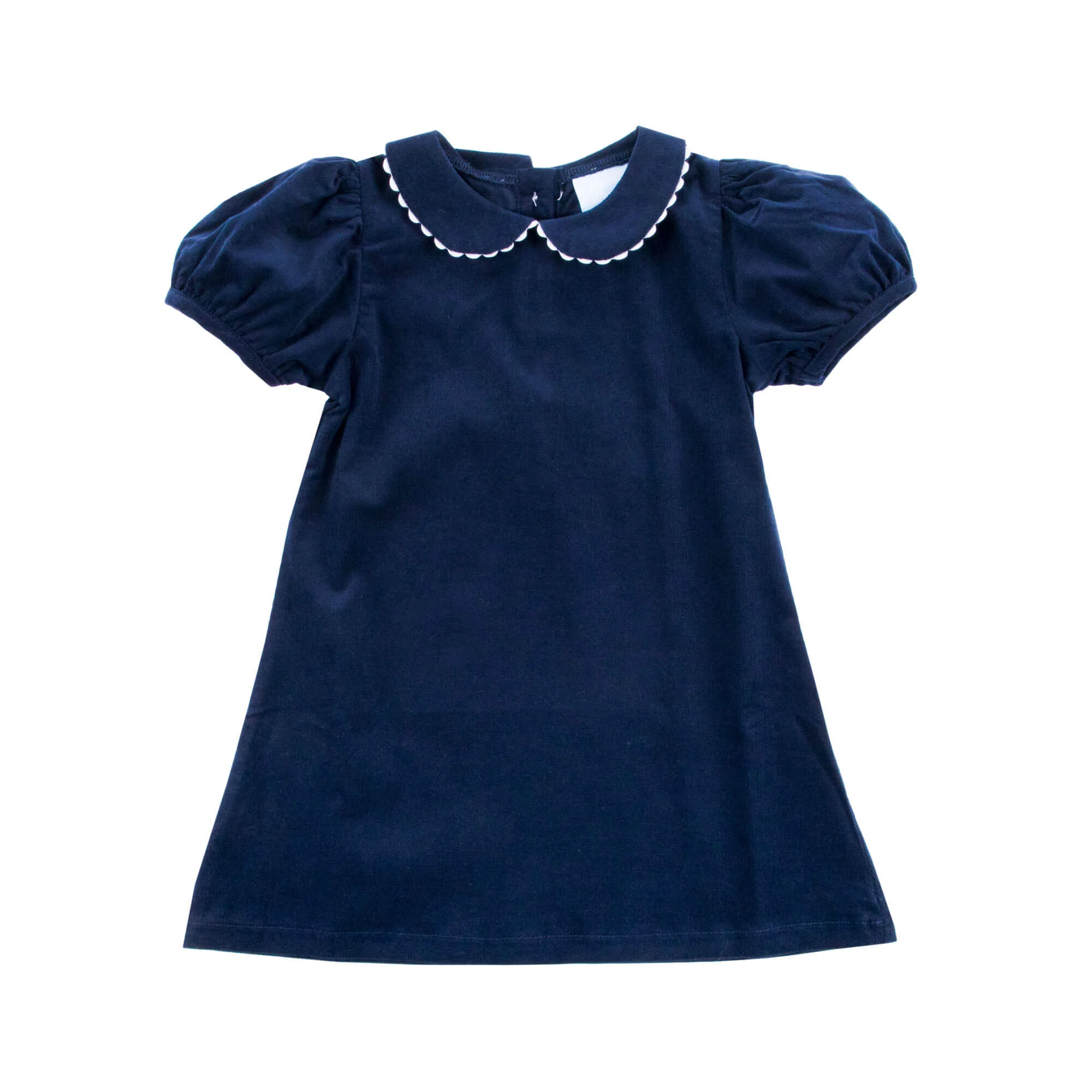 Navy Corduroy Collared Sally Dress - Image 5