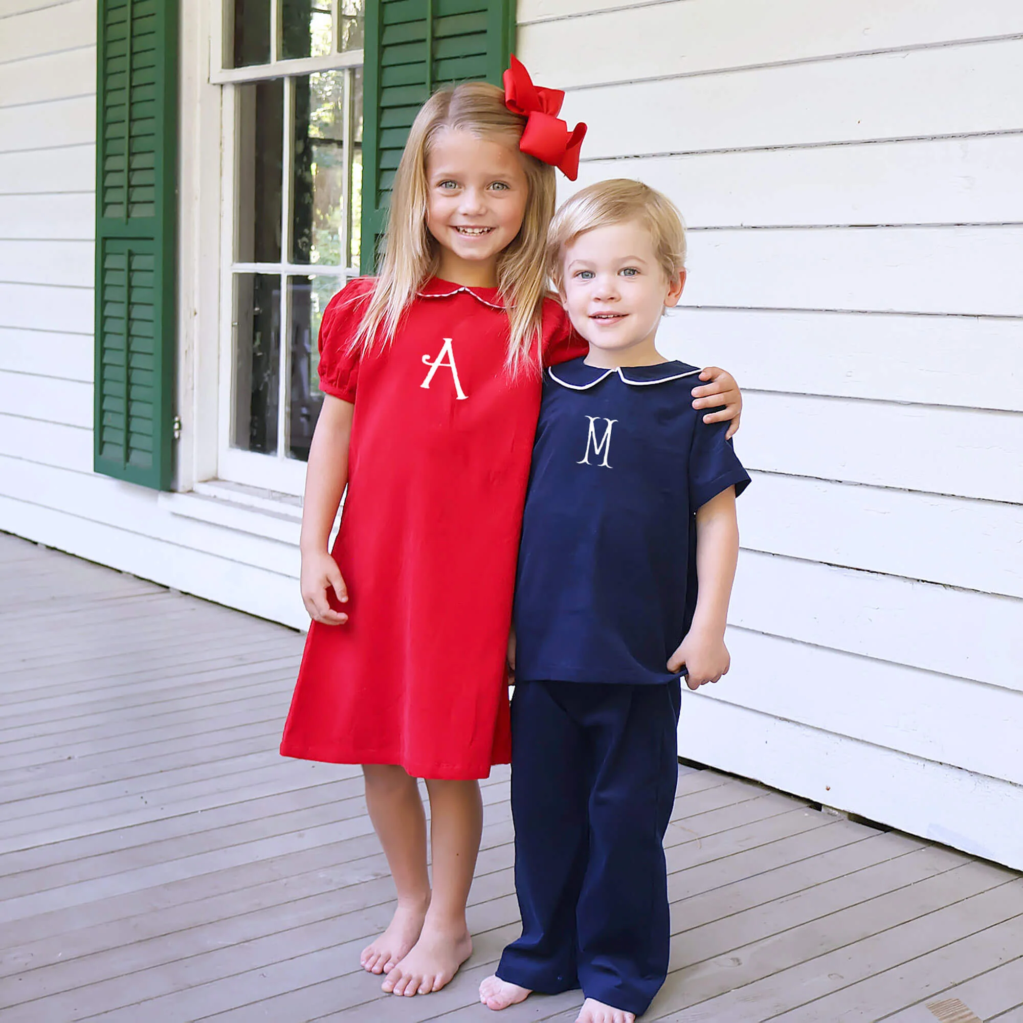 Navy Corduroy Collared Pant Set - Image 6
