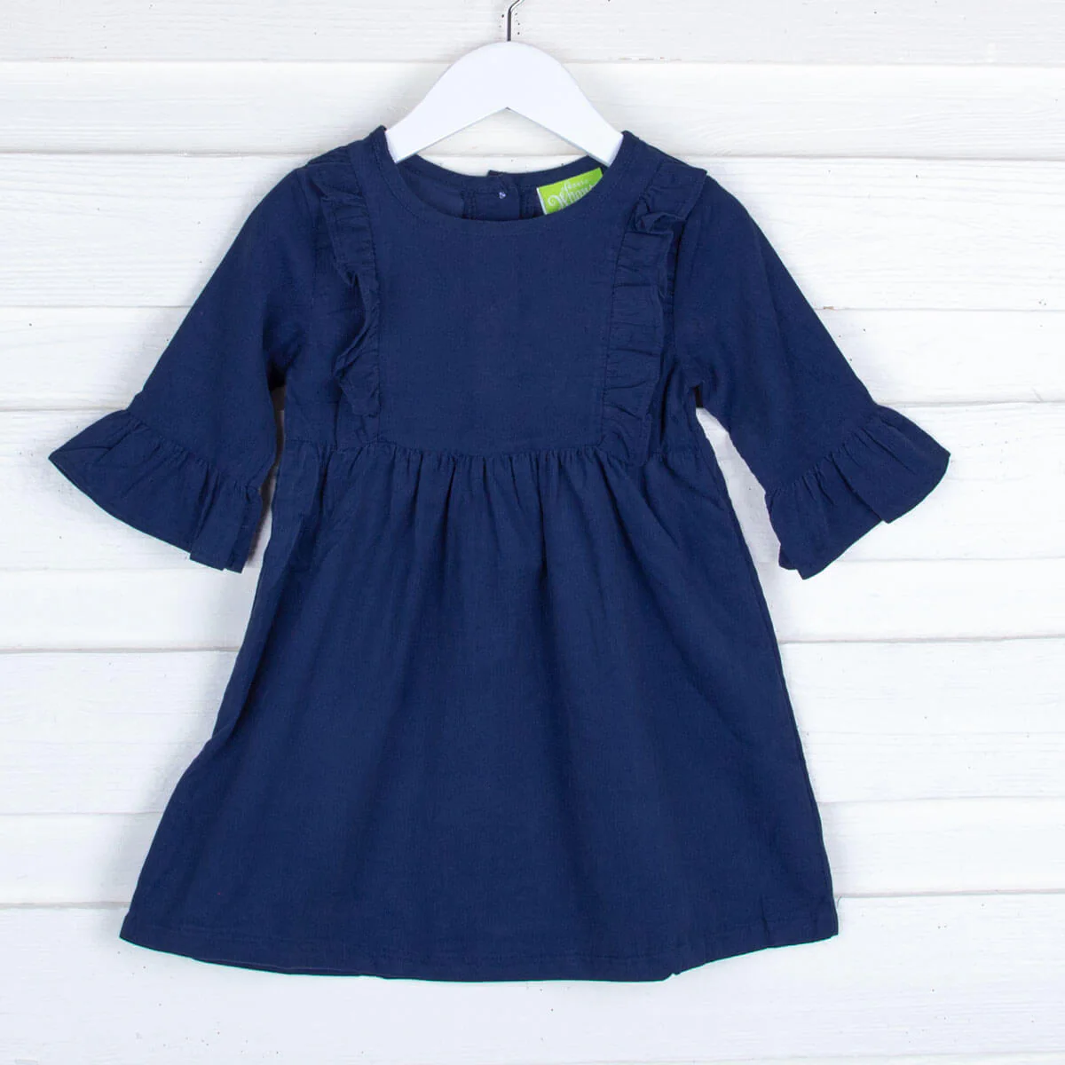 Navy Corduroy Olivia Dress - Image 3