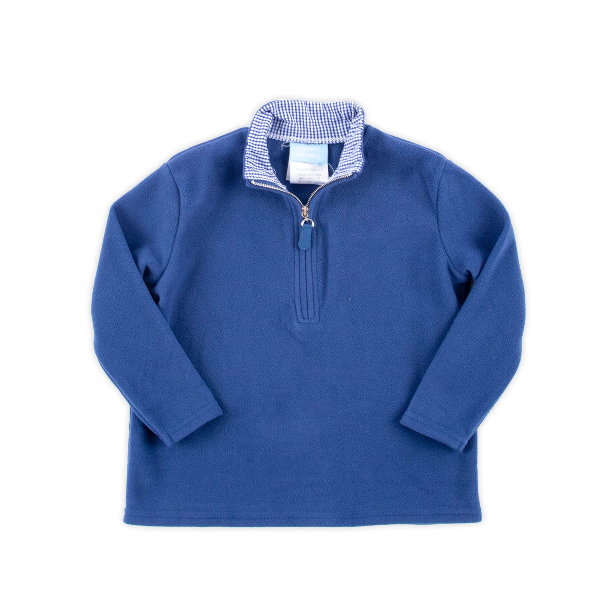 Navy Half Zip Fleece Jacket - Image 2