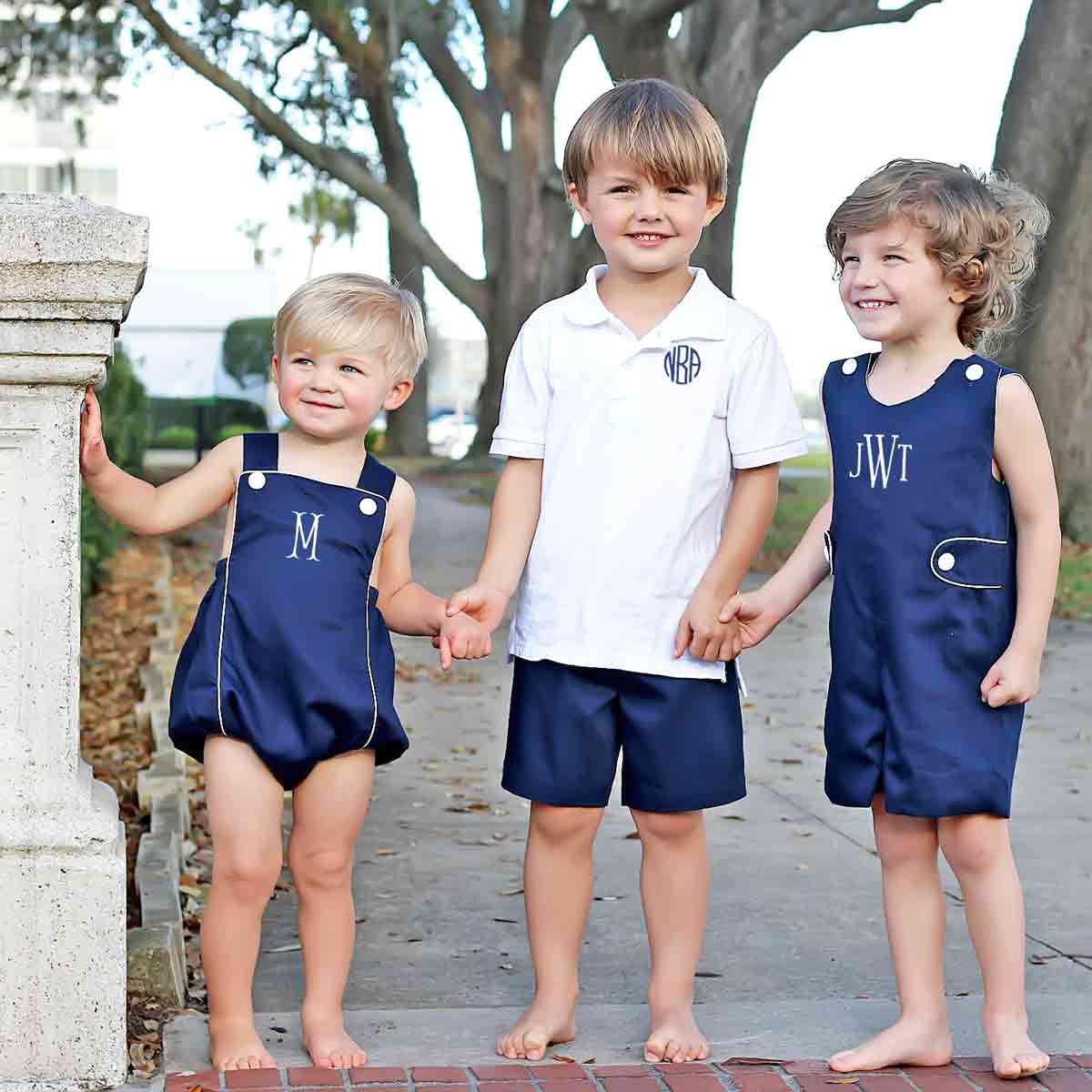 Navy Pique Shorts - Image 3