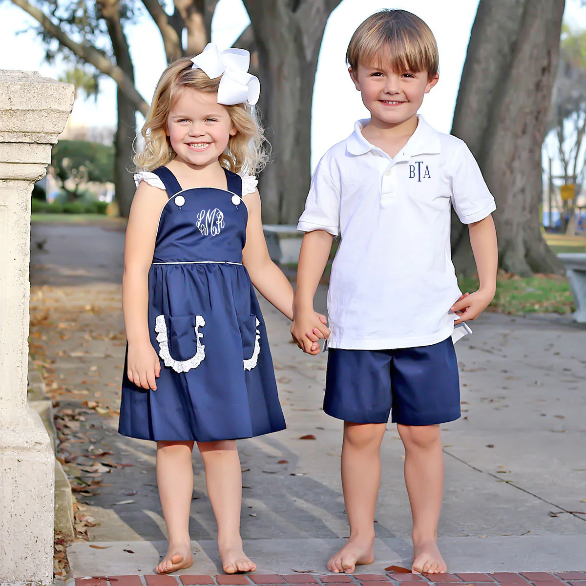 Navy Pique Shorts - Image 4