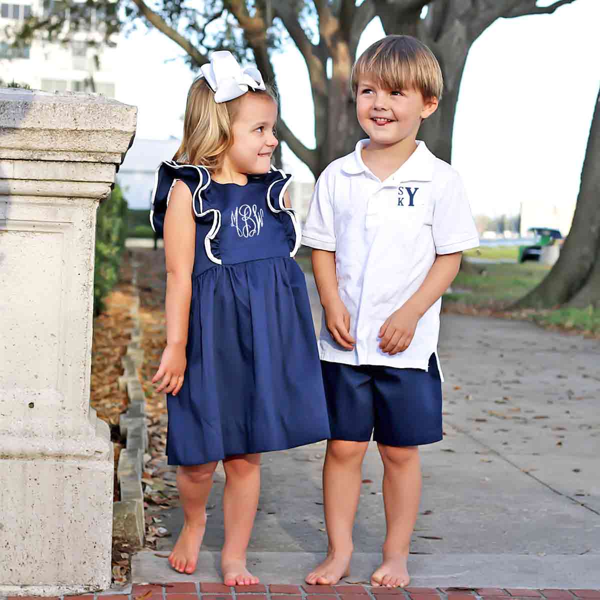 Navy Pique Shorts - Image 5