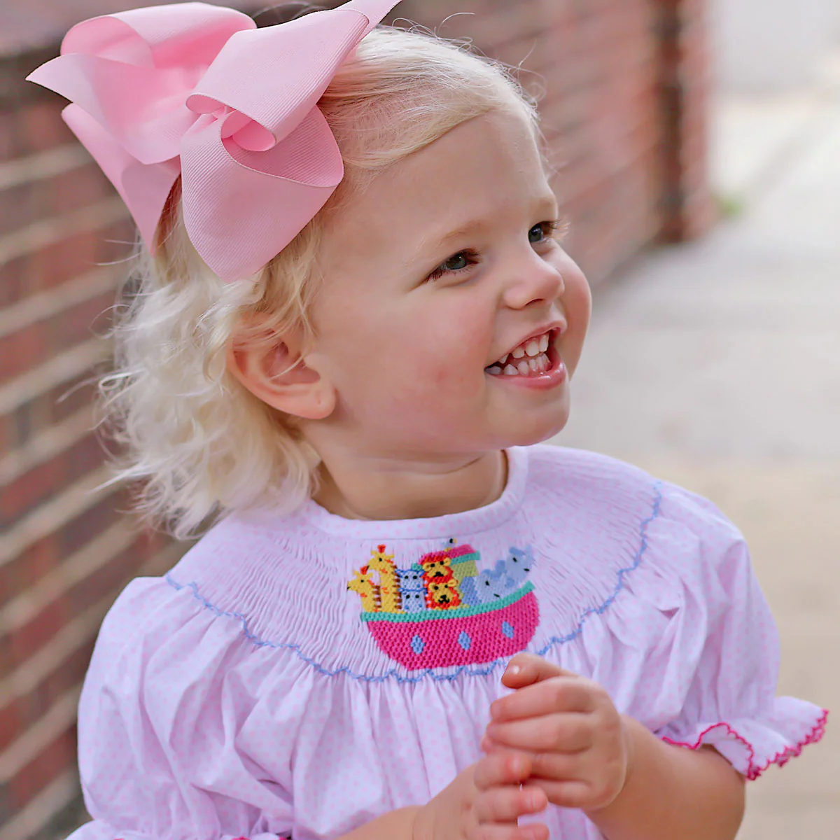 Noah's Ark Smocked Bubble - Image 3