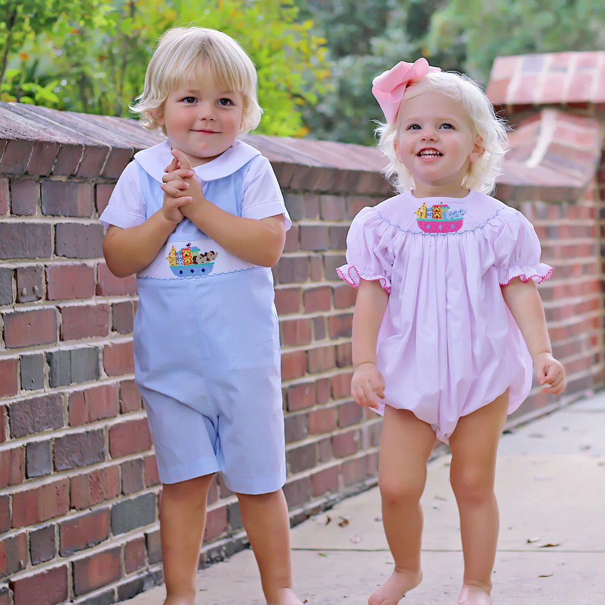 Noah's Ark Smocked Bubble - Image 4