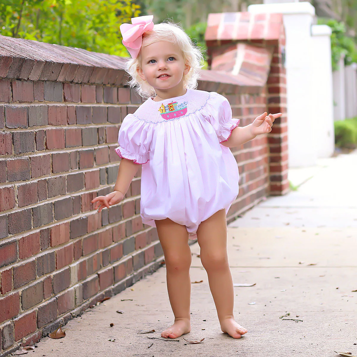 Noah's Ark Smocked Bubble - Image 5