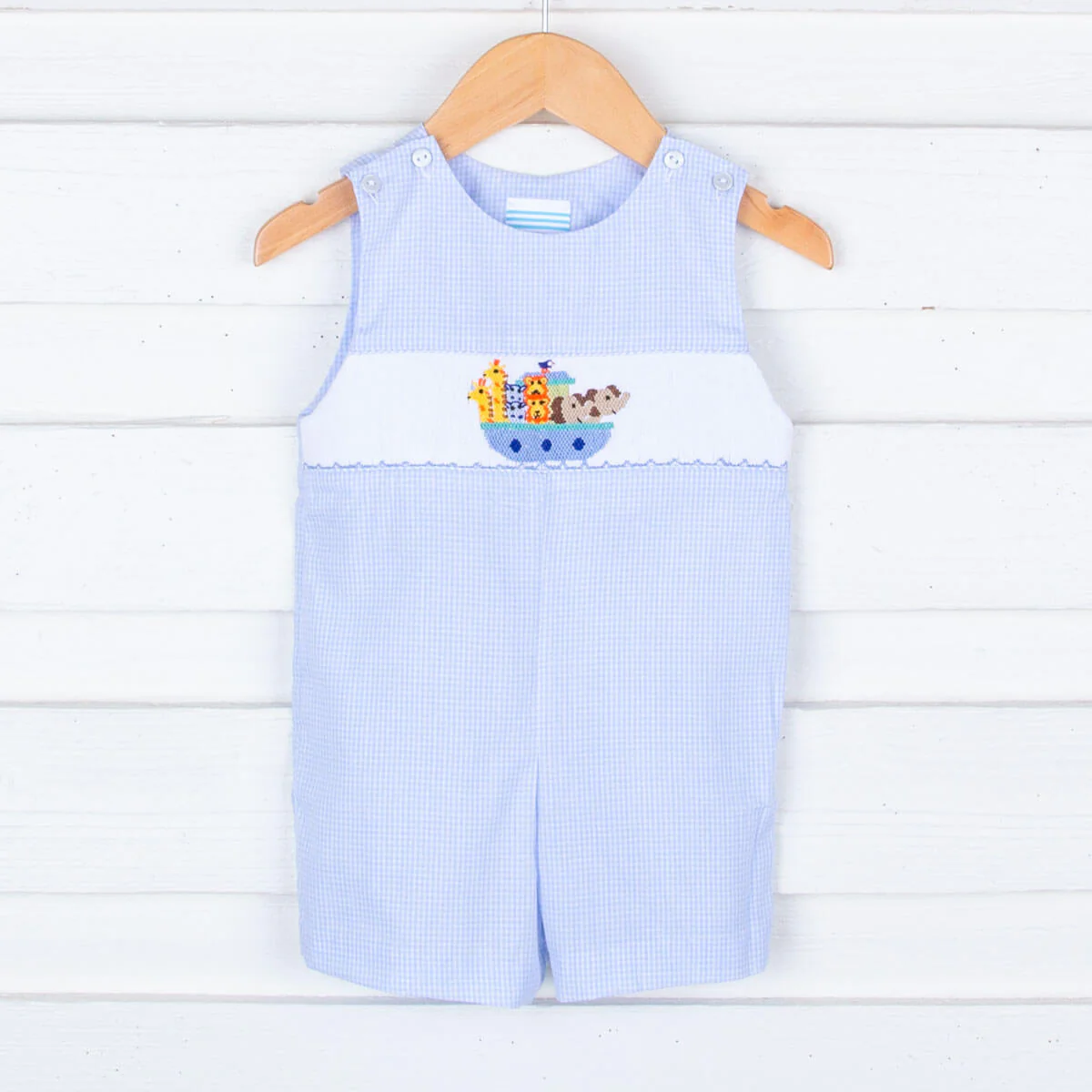 Noah's Ark Smocked Jon Jon - Image 2