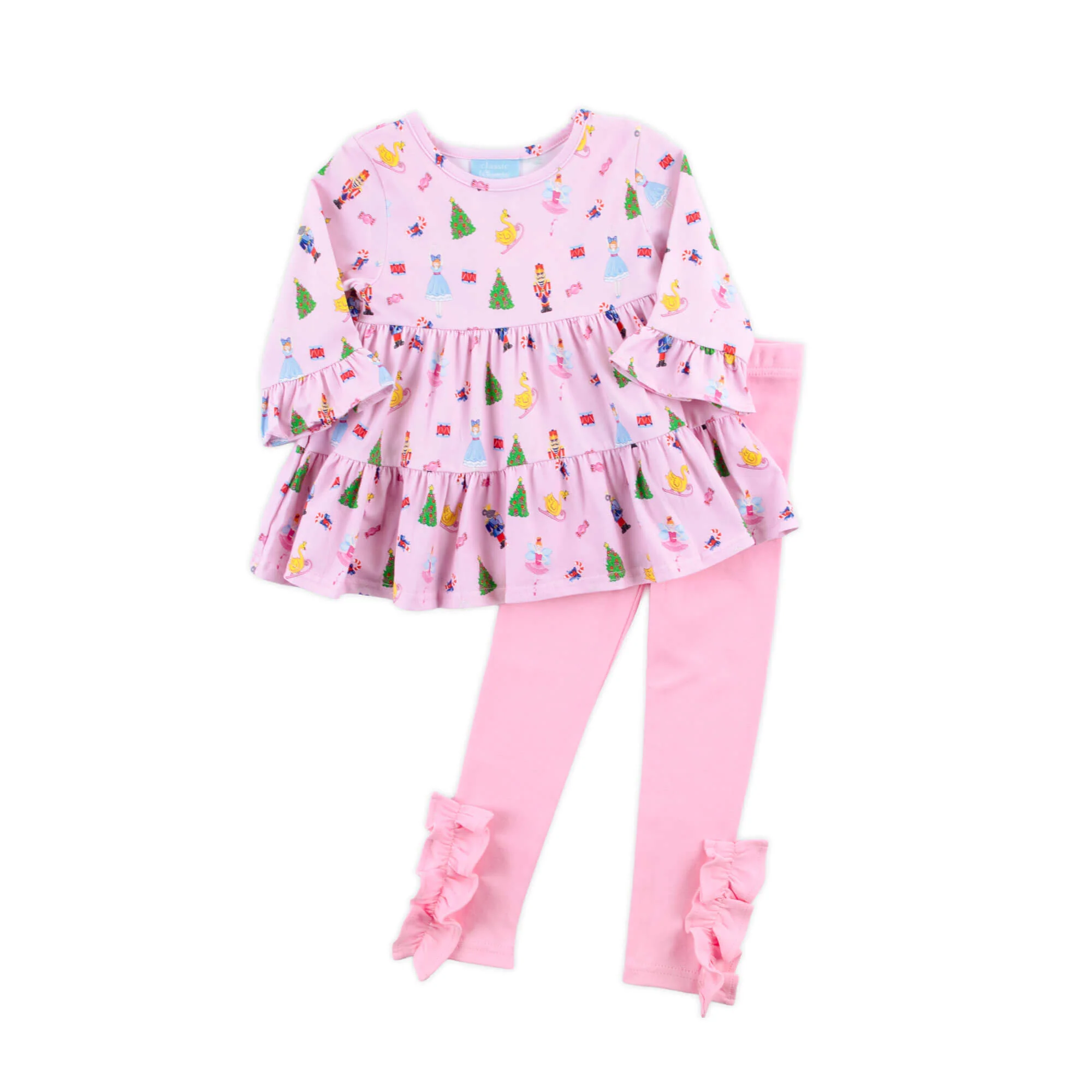 Nutcracker Pink Print Callie Legging Set - Image 4