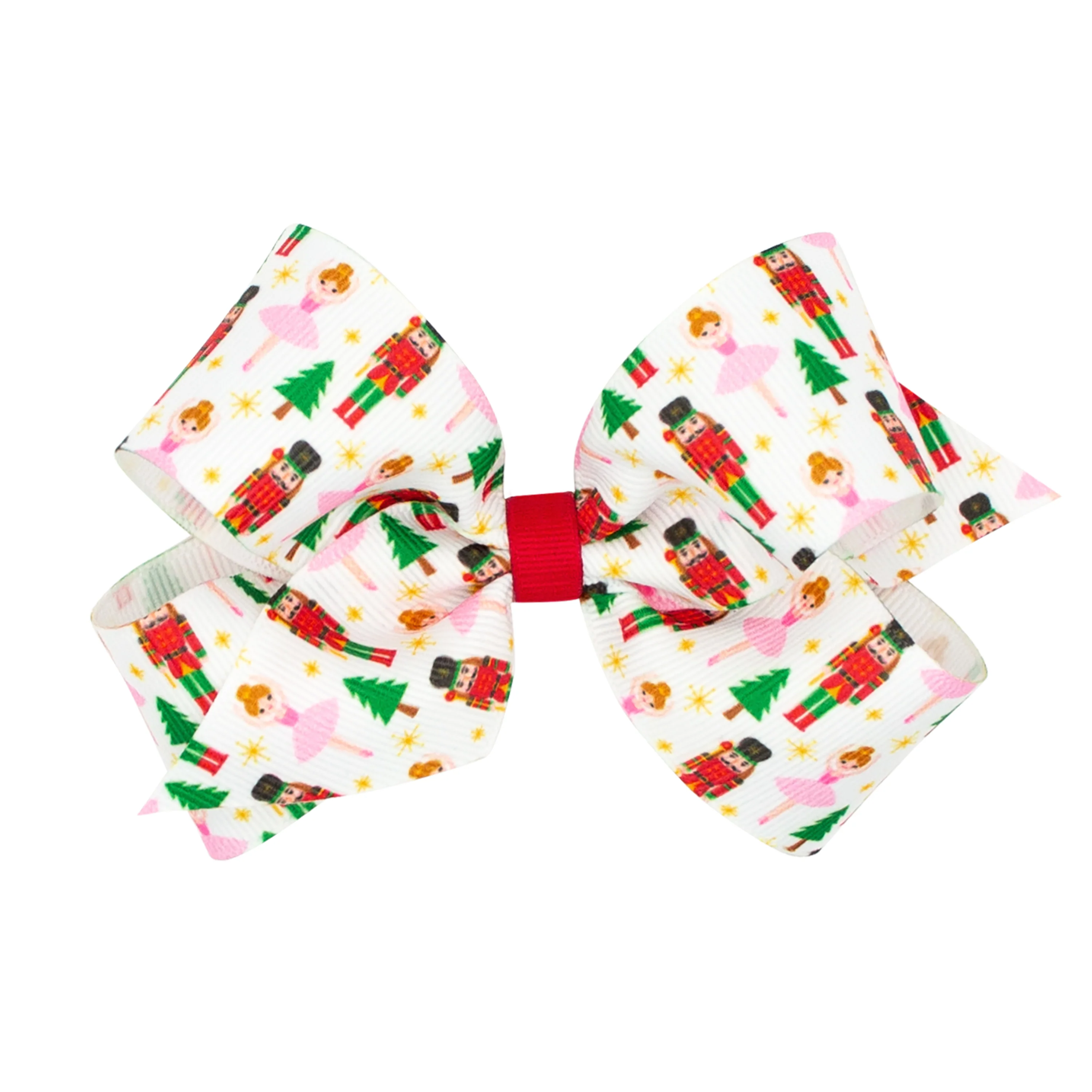 Nutcracker Print Grosgrain Bow - Image 2