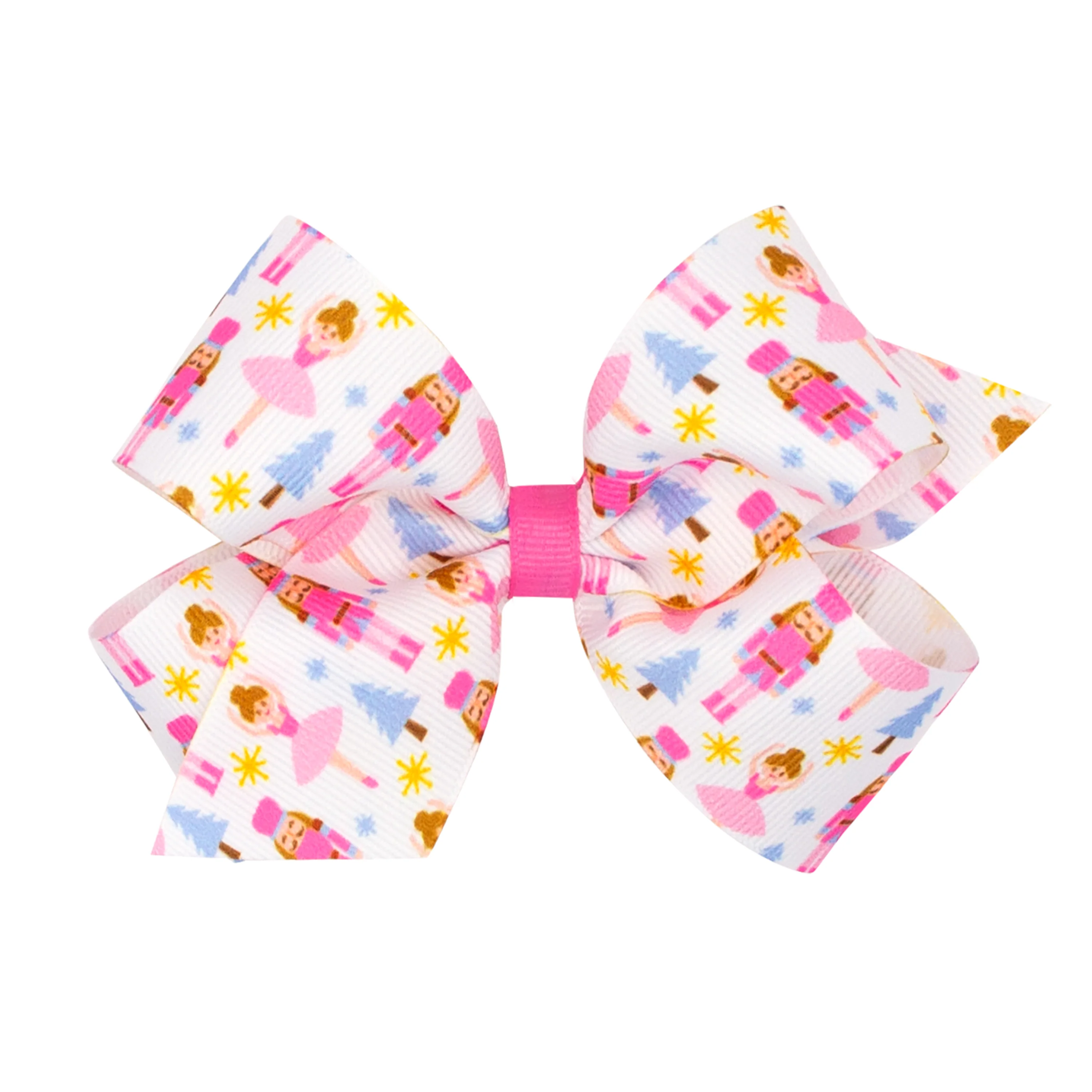 Nutcracker Print Grosgrain Bow - Image 3