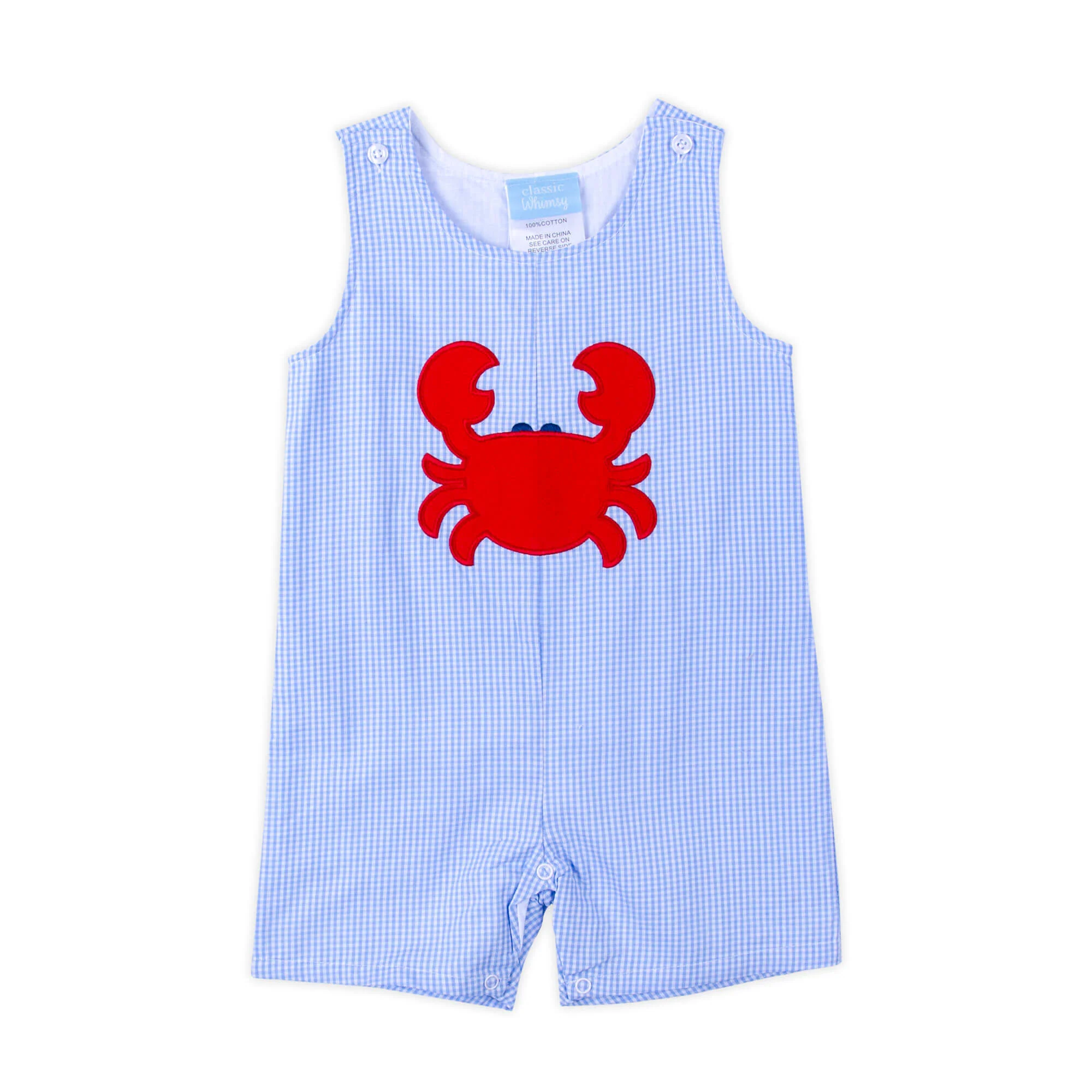 Ocean Crab Blue Gingham Jon Jon - Image 2