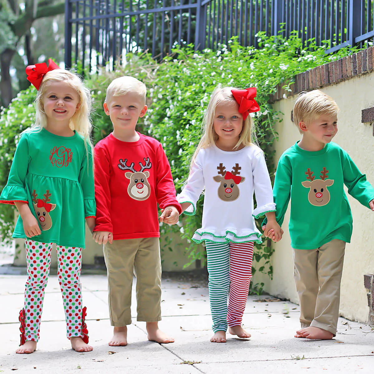 Oh Deer Green Long Sleeve Shirt - Image 7
