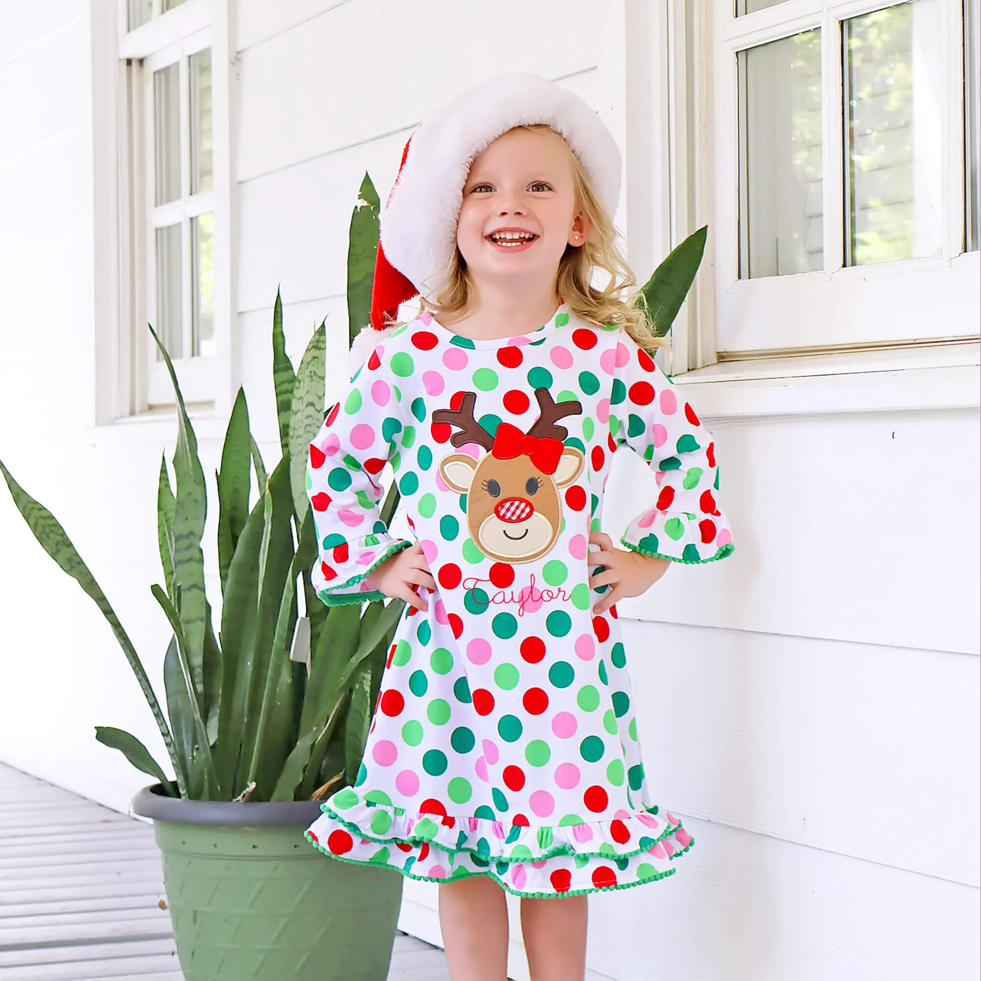 Oh Deer Polka Dot Milly Dress - Image 3