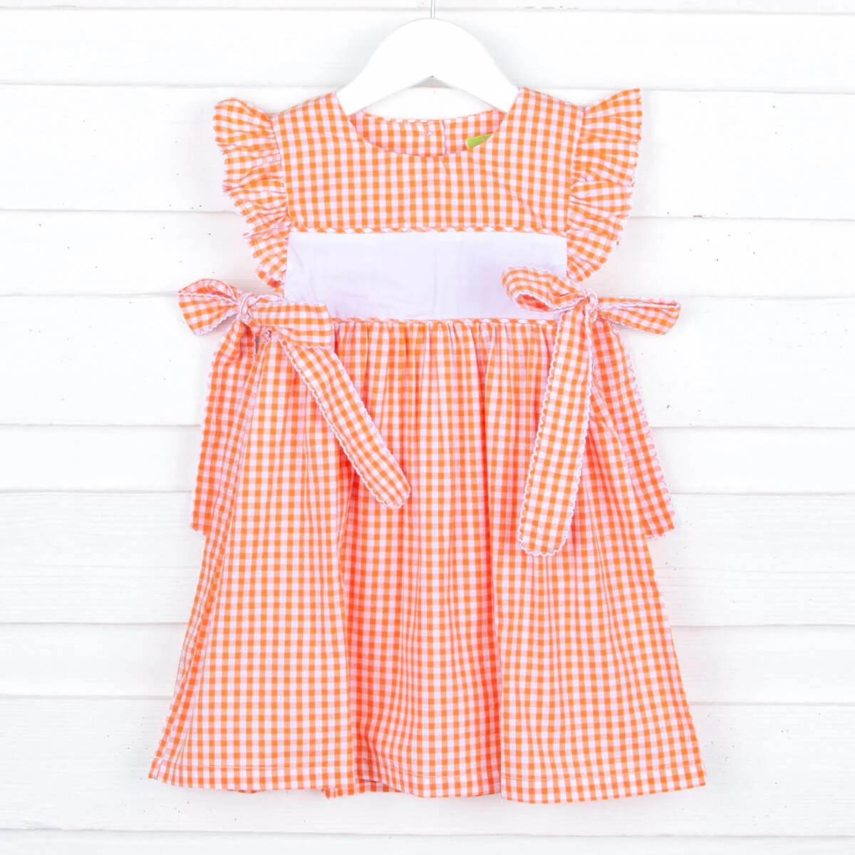 Orange Gingham Avery Dress - Image 2