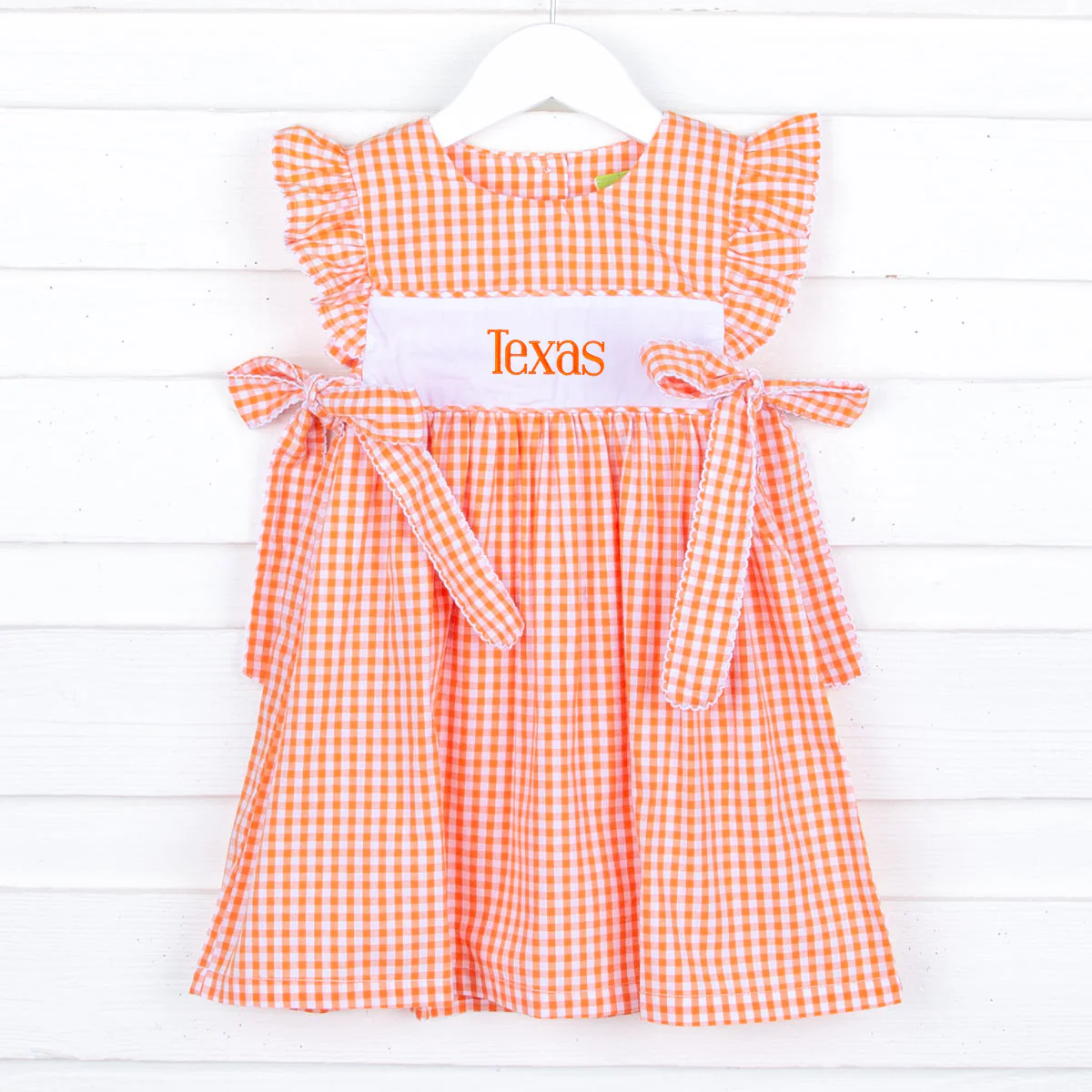 Orange Gingham Avery Dress - Image 4