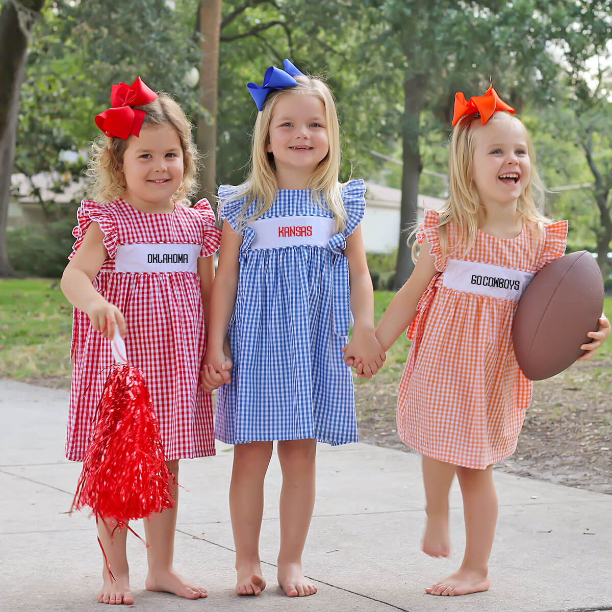 Orange Gingham Avery Dress - Image 6