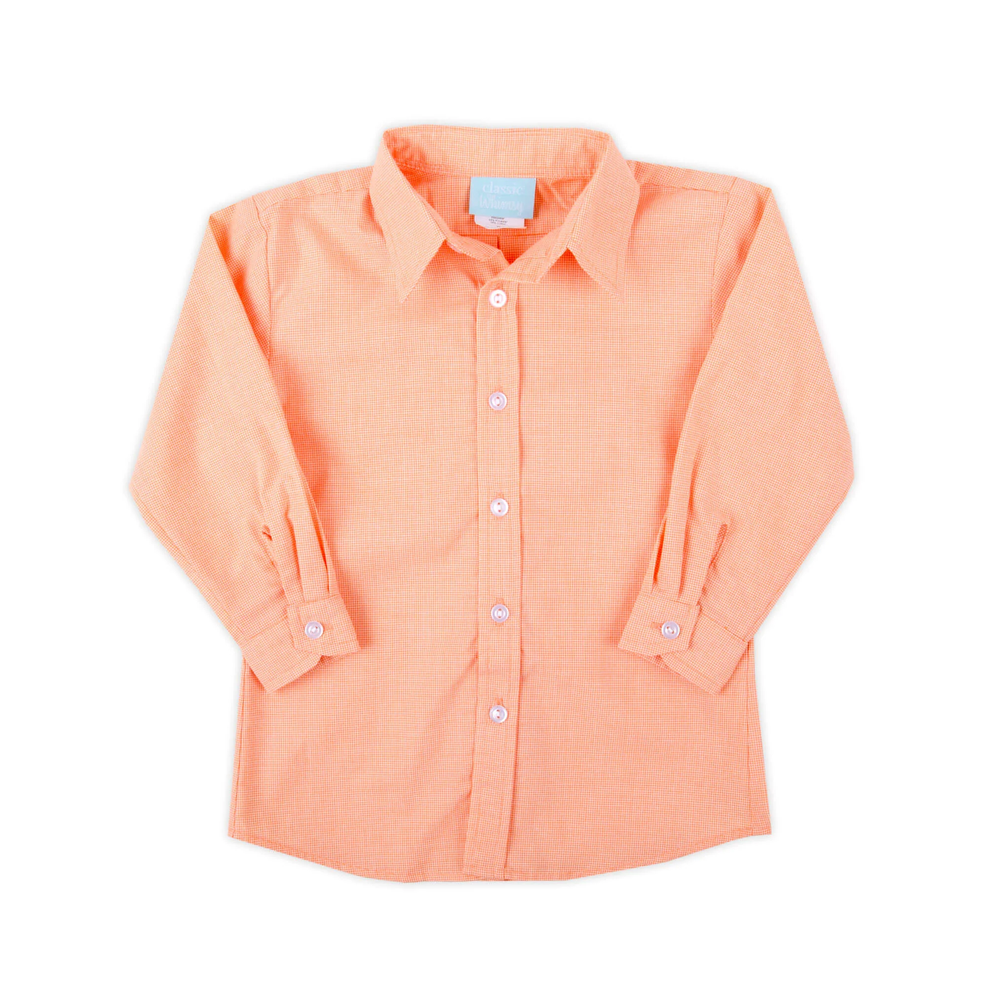 Orange Seersucker Button Down Shirt - Image 2