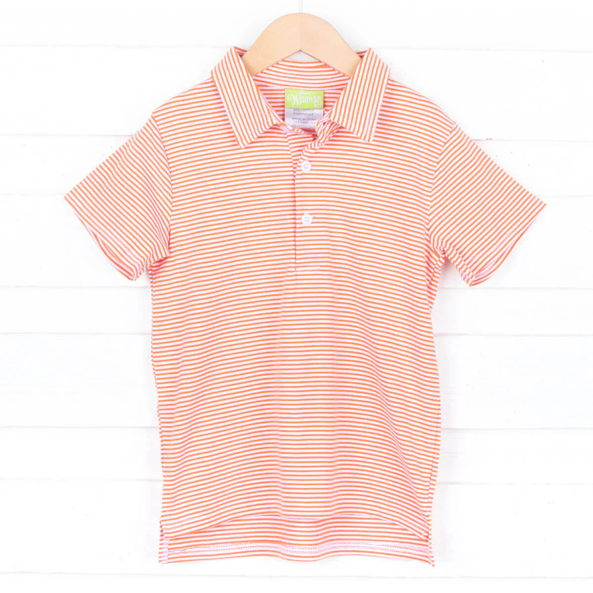 Orange Stripe Polo - Image 2