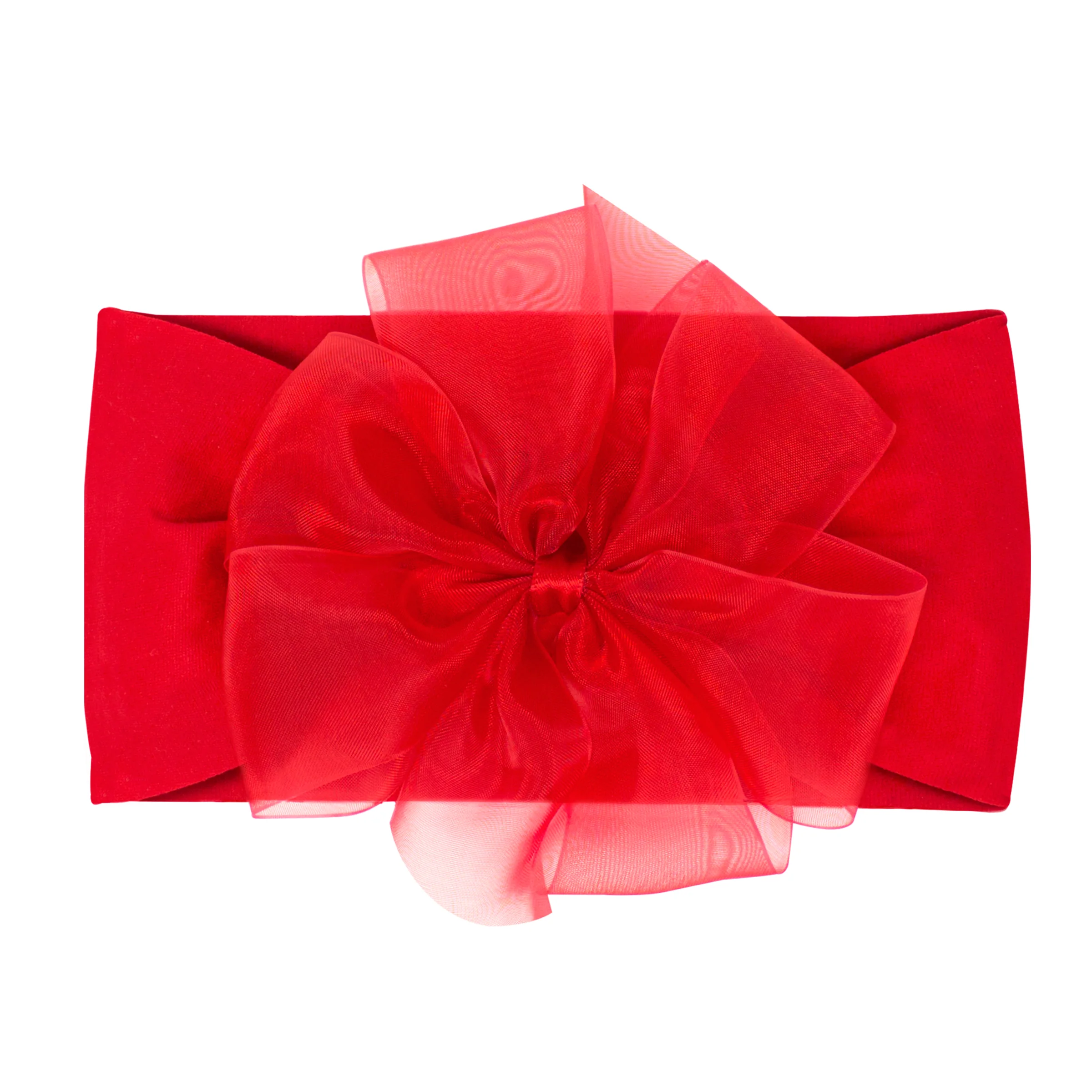 Organza Bow on Nylon Baby Headband - Image 4
