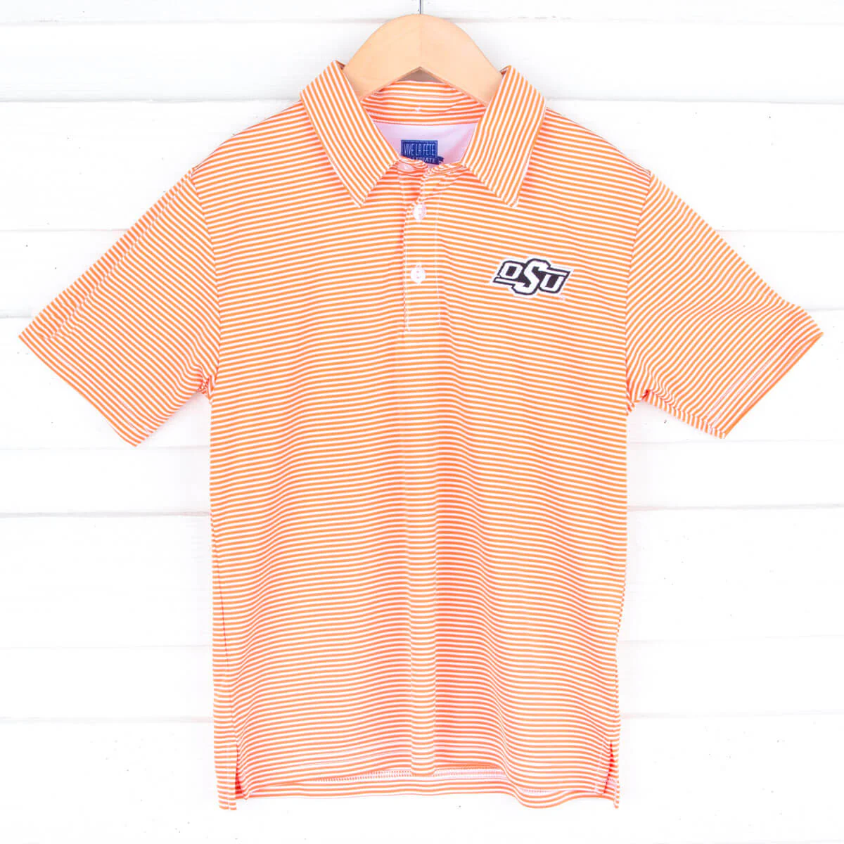 Oklahoma State Embroidered Orange Performance Polo - Image 2