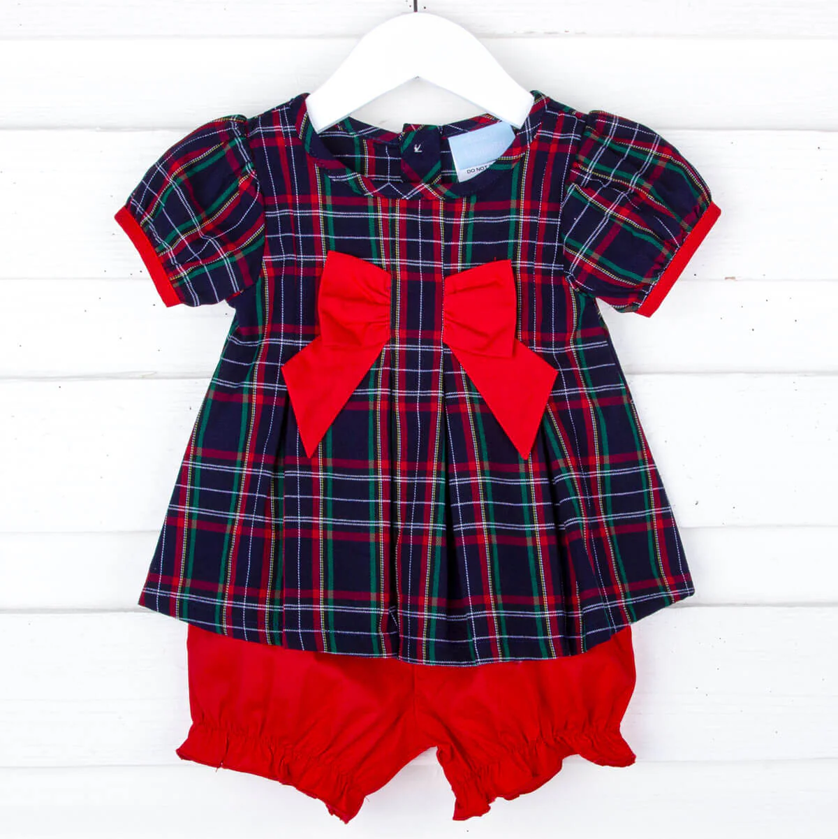Oxford Plaid Isabella Bloomer Set - Image 2