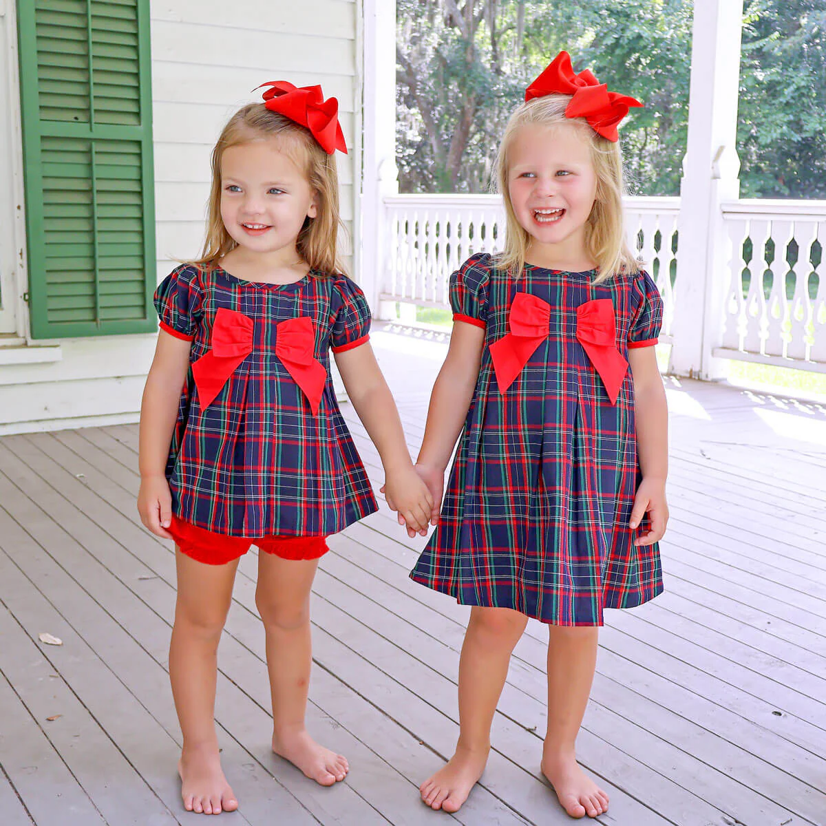 Oxford Plaid Isabella Bloomer Set - Image 3