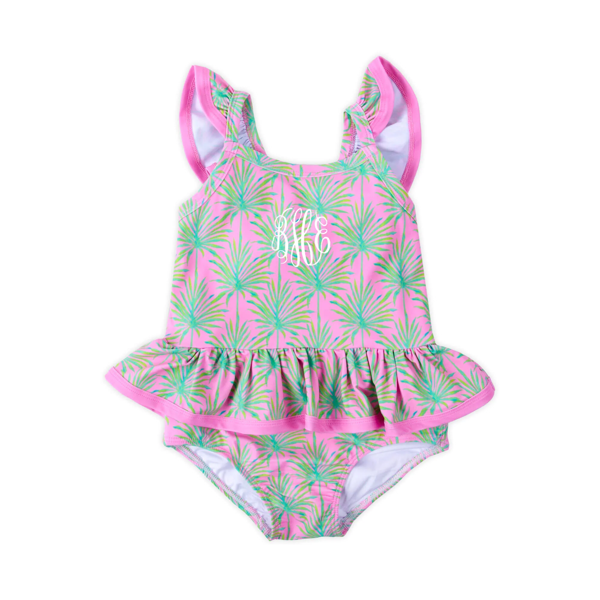 Paradise Palm Pink One Piece Swimsuit - Image 3