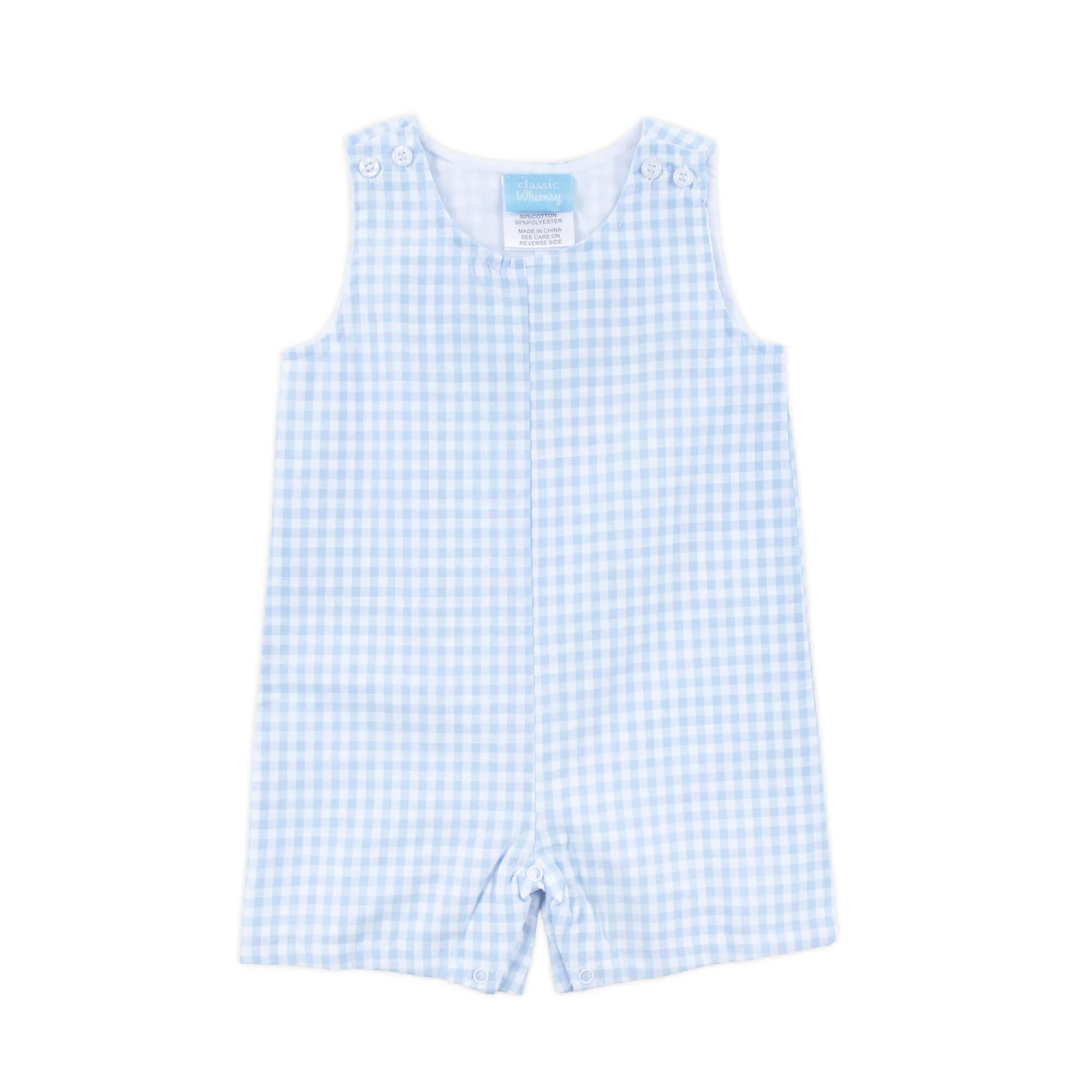 Pastel Blue Gingham Jon Jon - Image 6