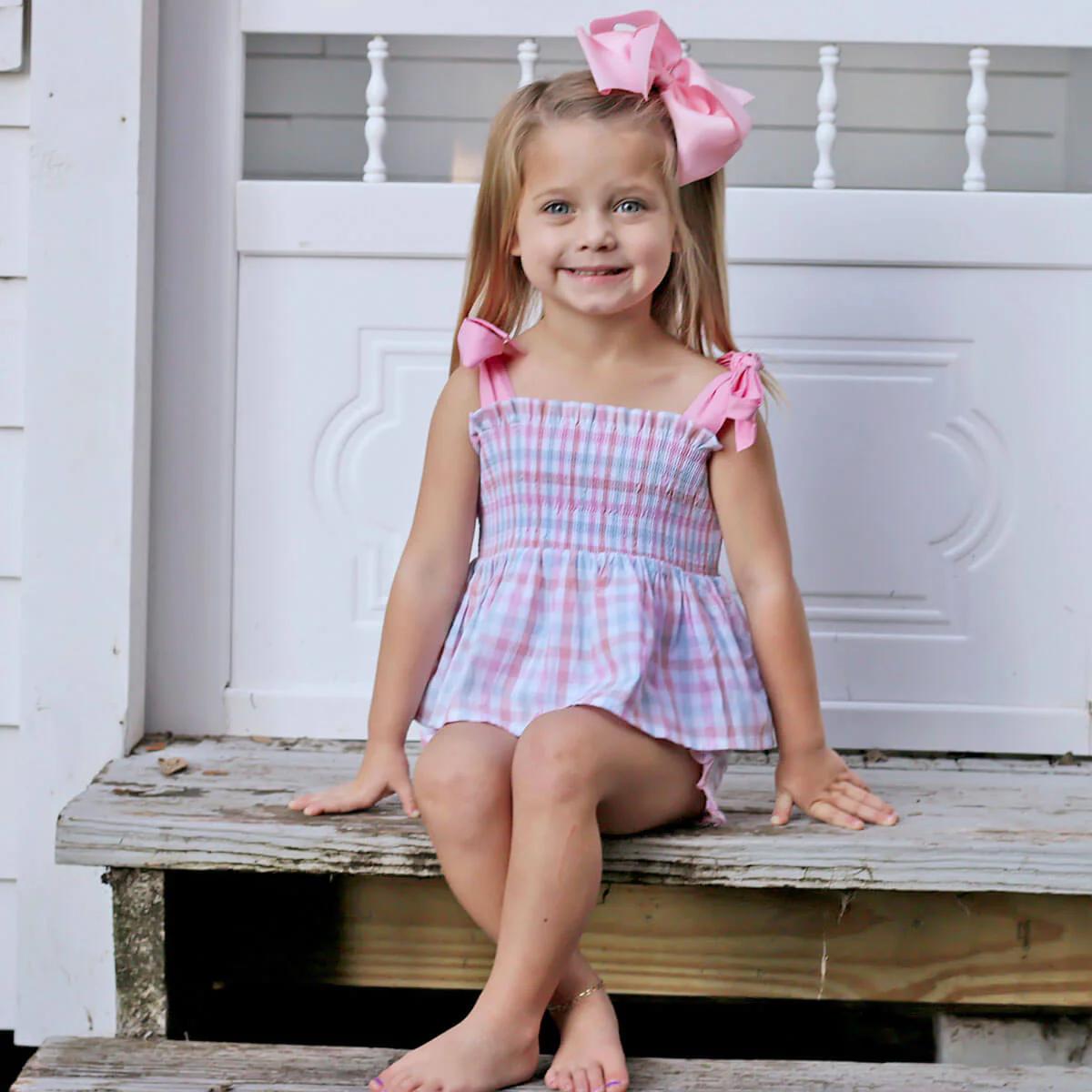 Pastel Check Aurora Short Set - Image 2