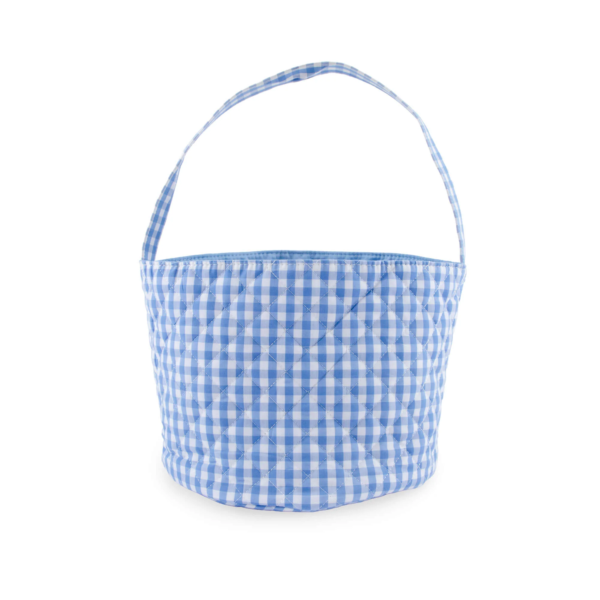 Gingham Quilted Easter Basket - Image 4