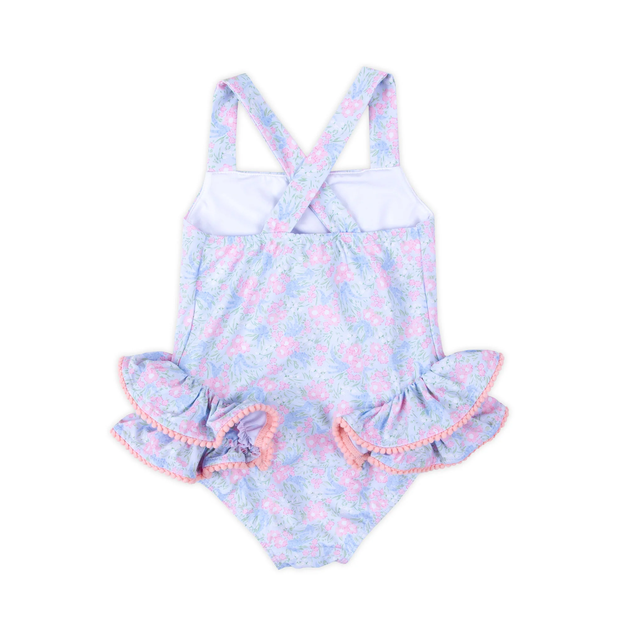 Vintage Garden Blue One Piece Swimsuit - Image 4