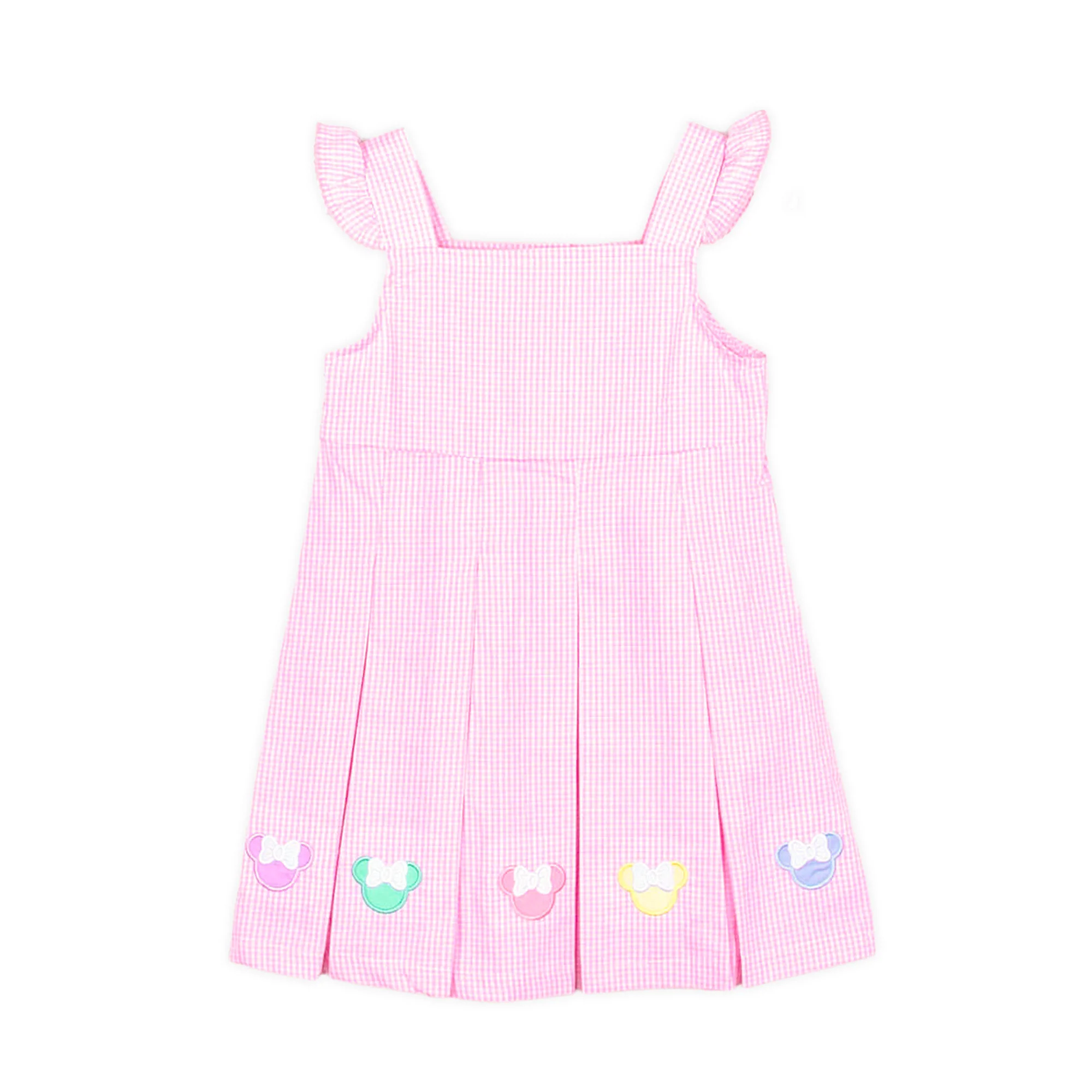 Pastel Mouse Ears Pink Gingham Chloe Dress - Image 3