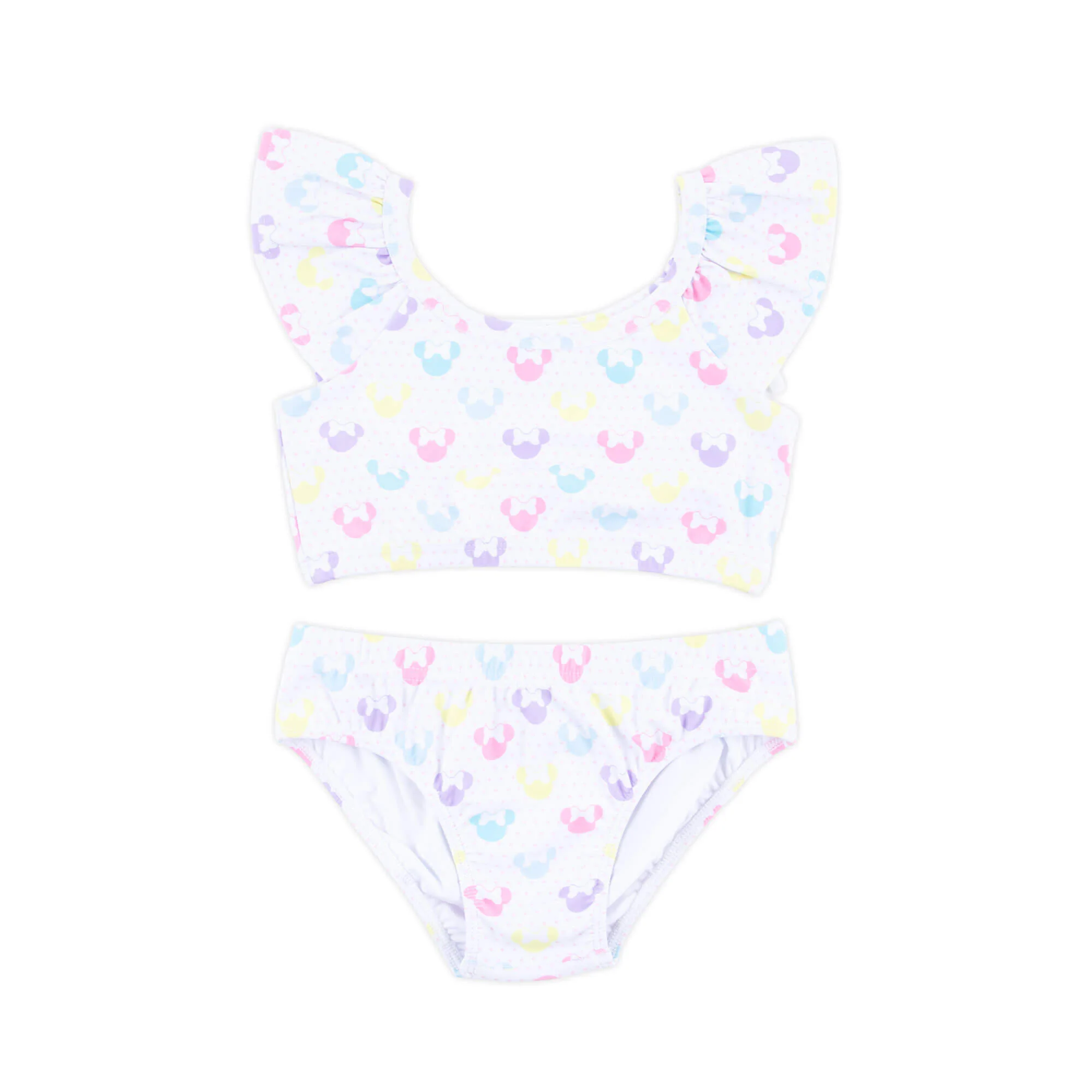 Pastel Mouse Ears Print Two Piece Swimsuit - Image 4