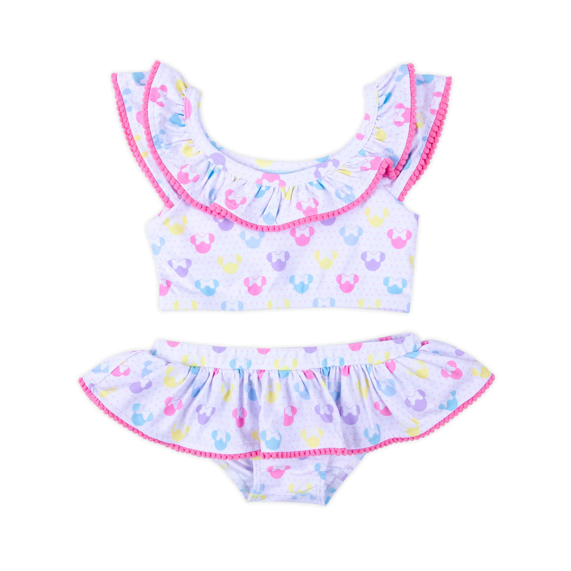 Pastel Mouse Ears Print Two Piece Swimsuit - Image 4