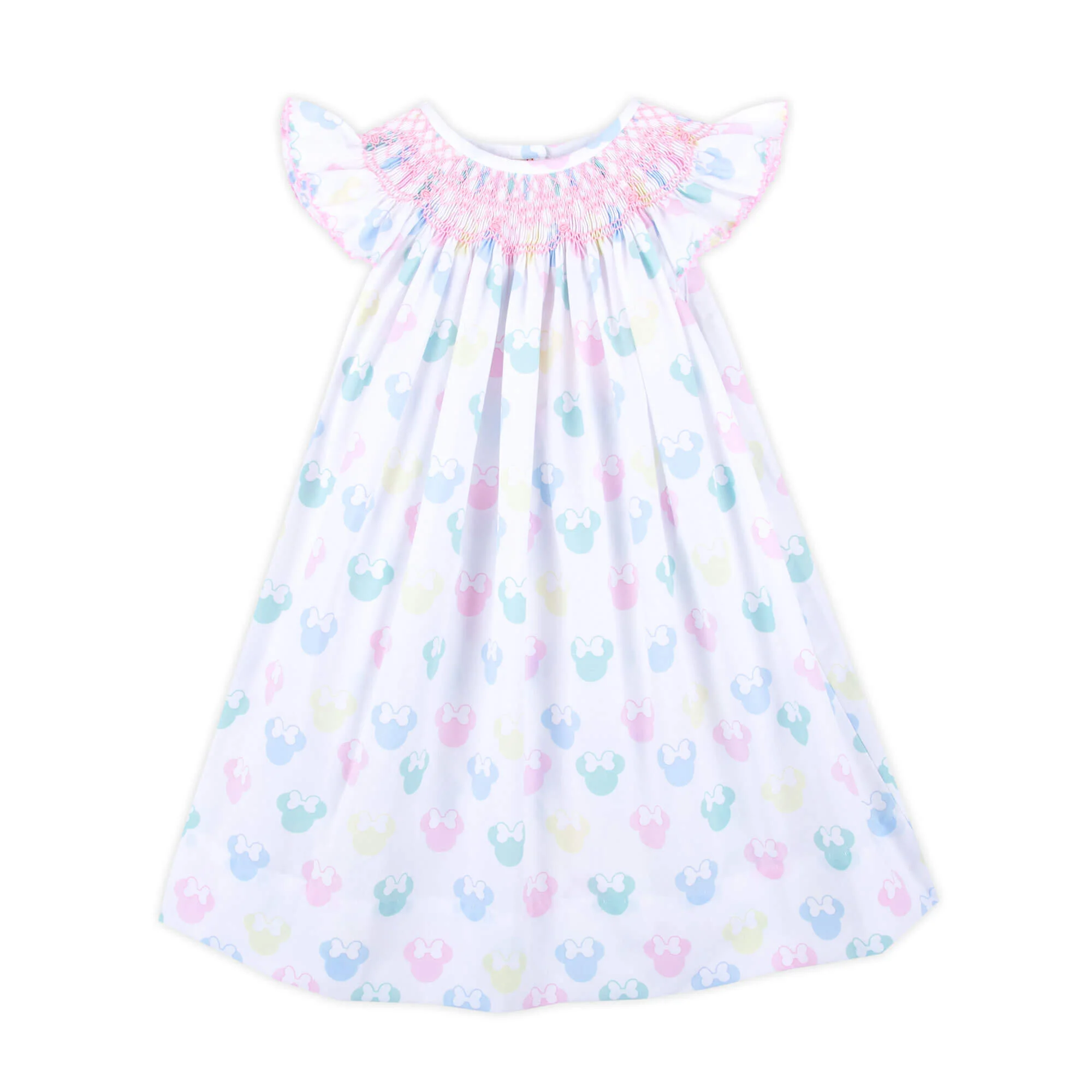 Pastel Mouse Ears Smocked Dress - Image 3