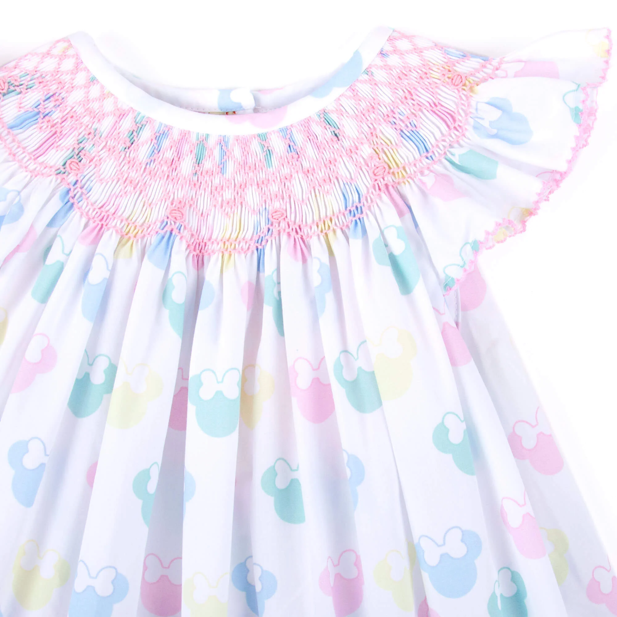 Pastel Mouse Ears Smocked Dress - Image 5
