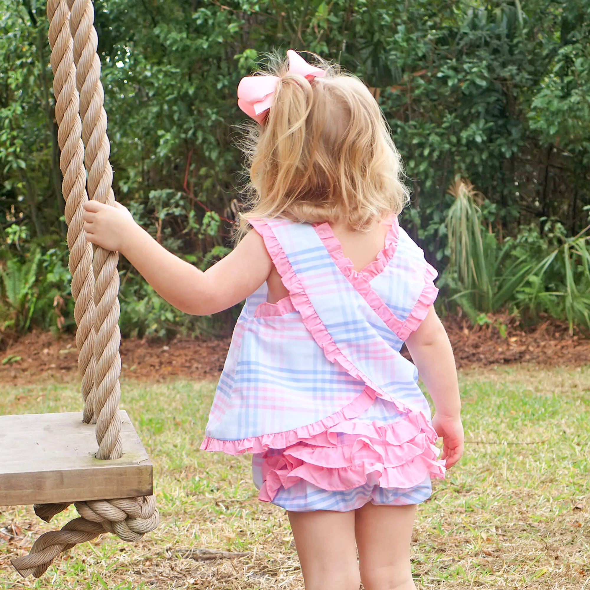 Pastel Plaid Popover Set - Image 2