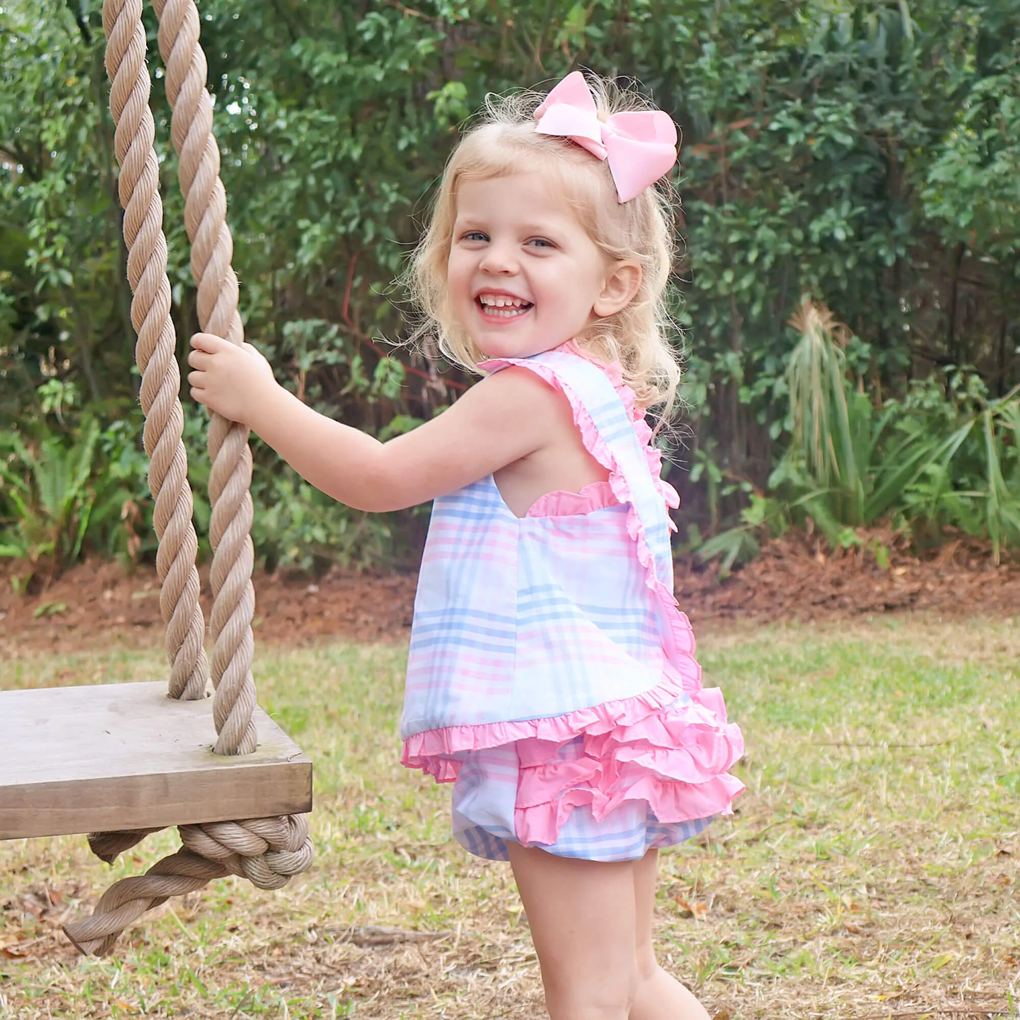 Pastel Plaid Popover Set - Image 4